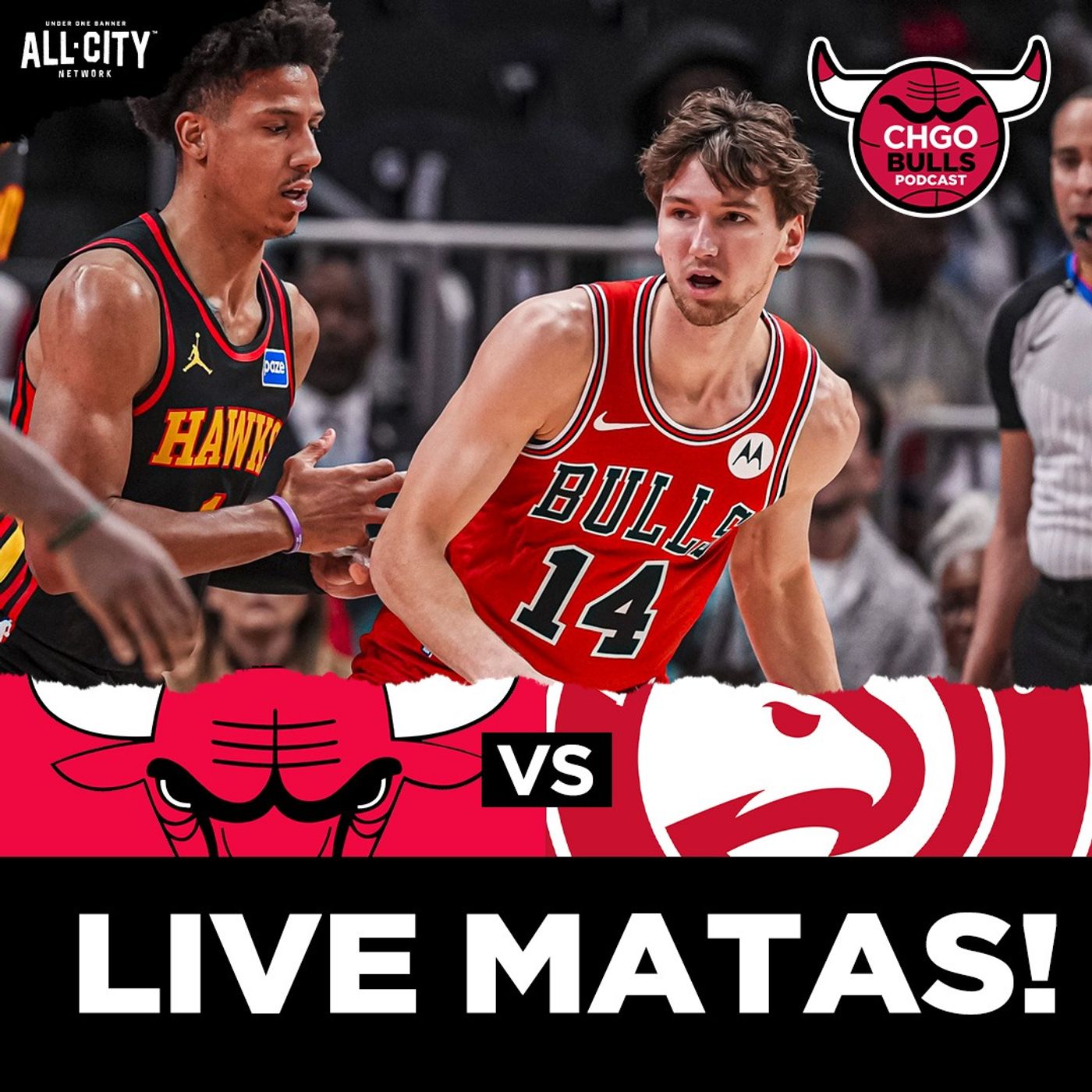 BULLS POSTGAME: Matas Buzelis Hits Career-High SEVEN Threes as Bulls Beat Hawks | CHGO Bulls