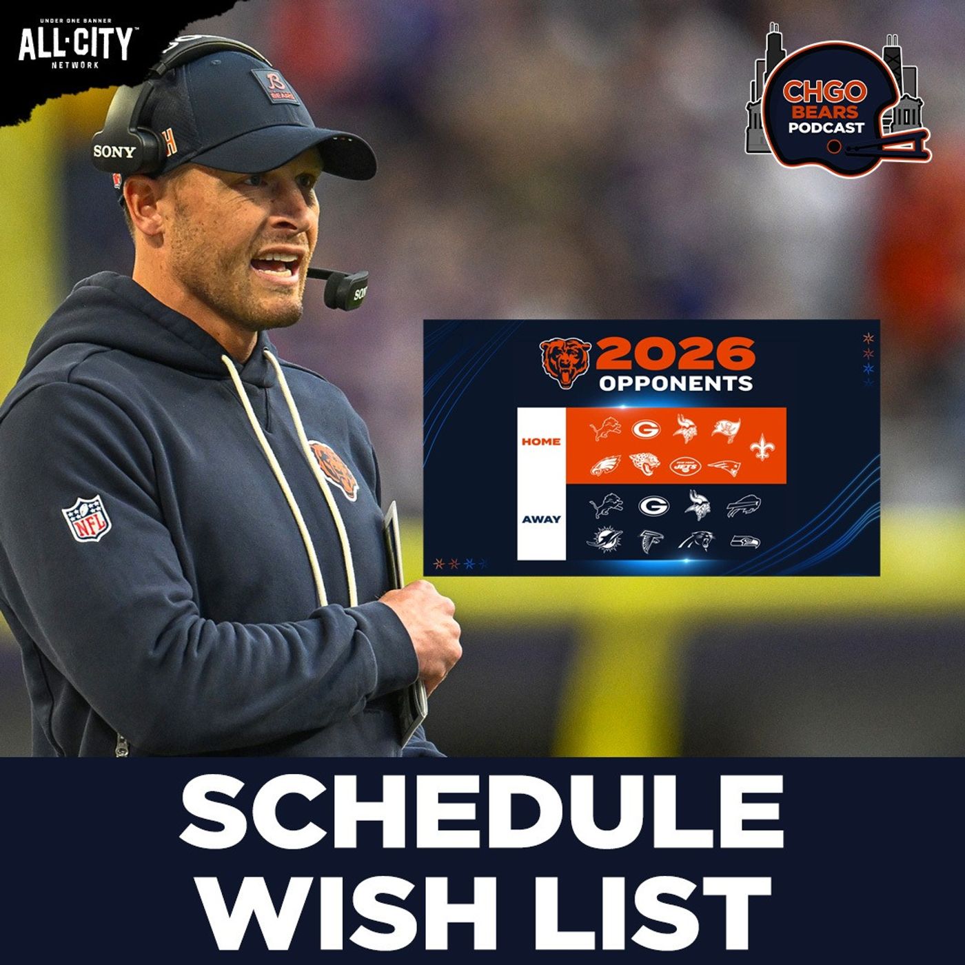 SCHEDULE WISH LIST: Dream Scenarios for the Chicago Bears Schedule Reveal | CHGO Bears Podcast