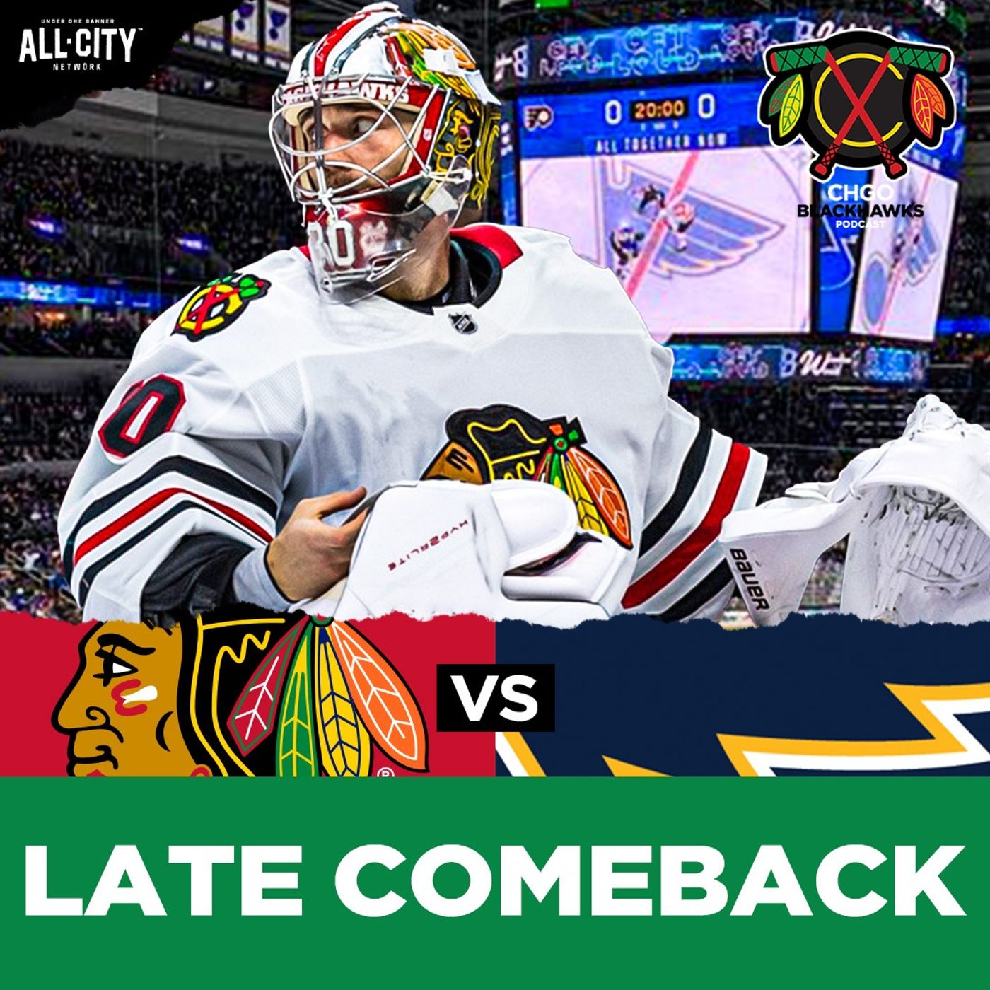 Hawks Score LATE COMEBACK vs Blues for First Preseason Win | CHGO Blackhawks Podcast