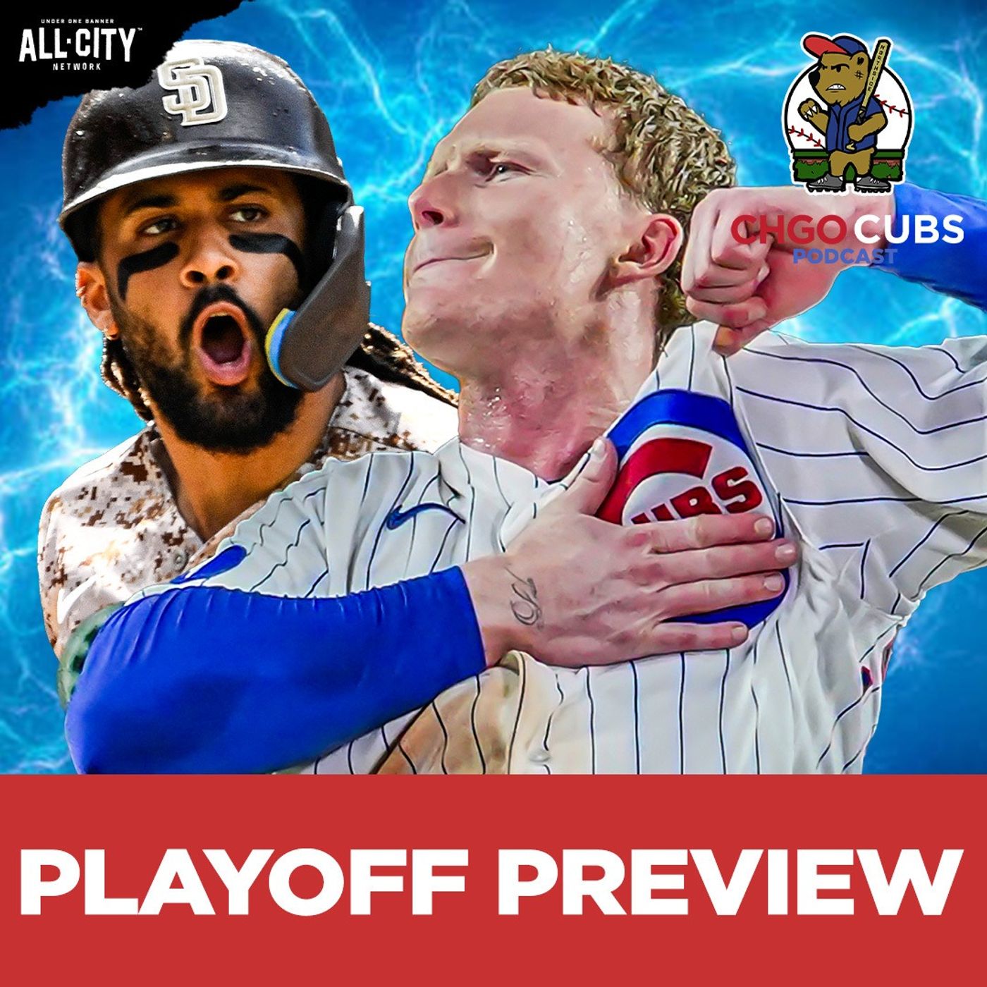 WILD CARD ROUND PREVIEW: Can Cubs, Pete Crow-Armstrong Take Down Padres? I CHGO Cubs Podcast episode artwork