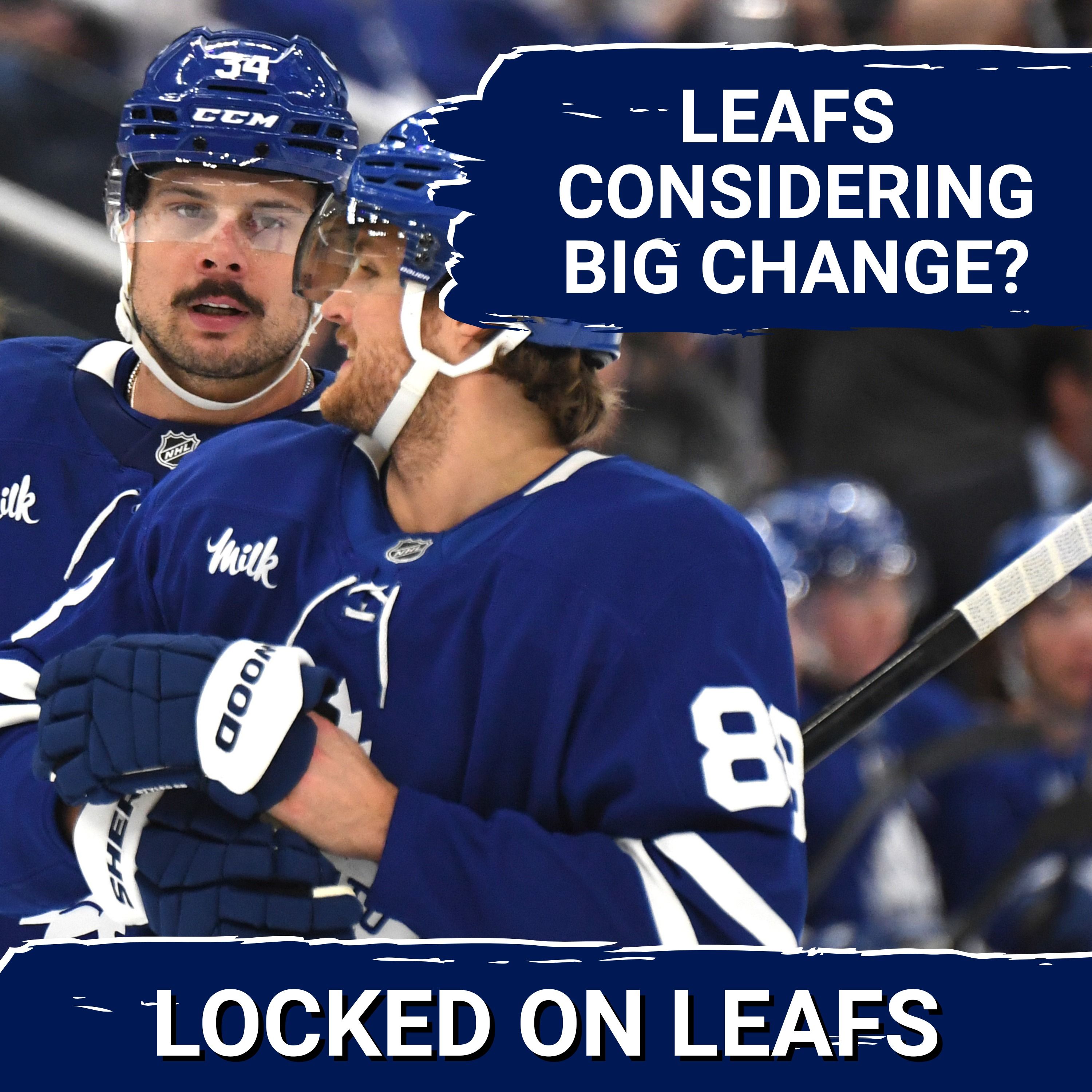 Leafs considering lineup shuffle with Matthews-Nylander reunion an option