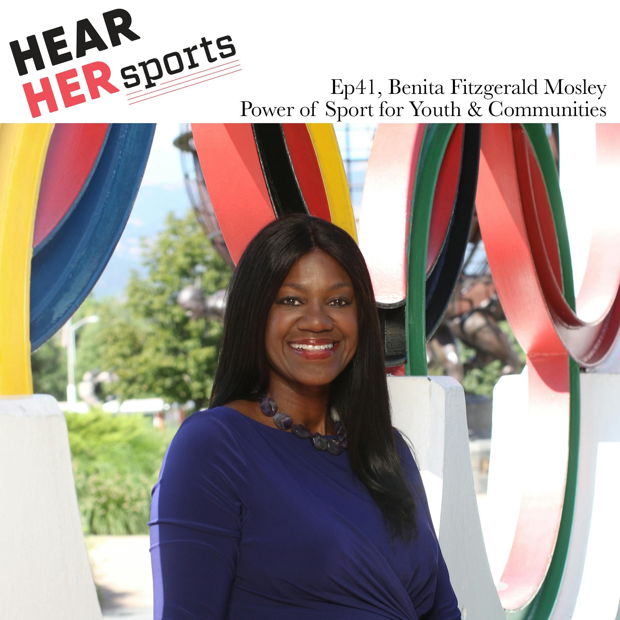 EP41 Benita Fitzgerald Mosley Olympic Gold Medal Hurdler - Power of Sport episode artwork