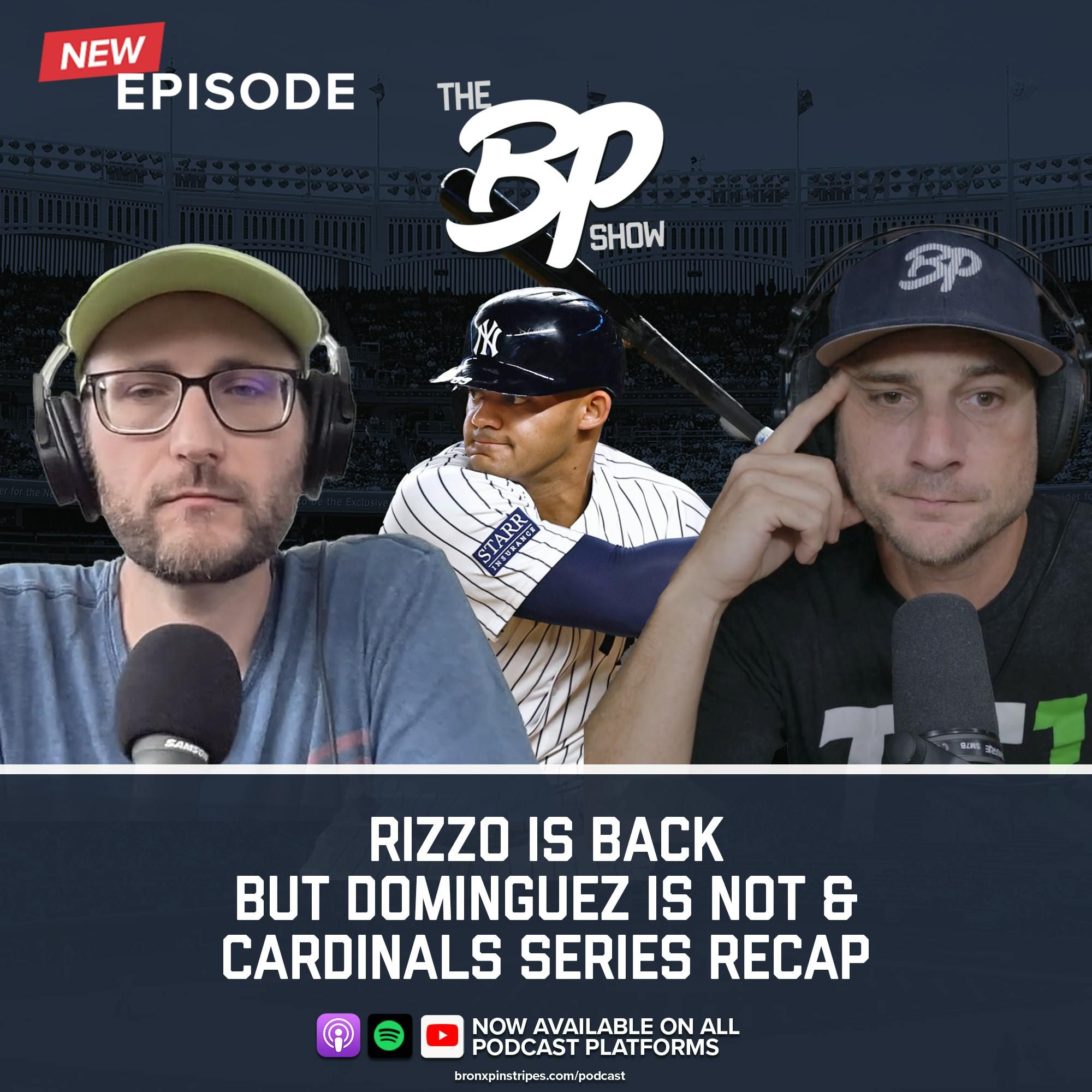 Rizzo is back but Dominguez is not // Cardinals series recap episode artwork