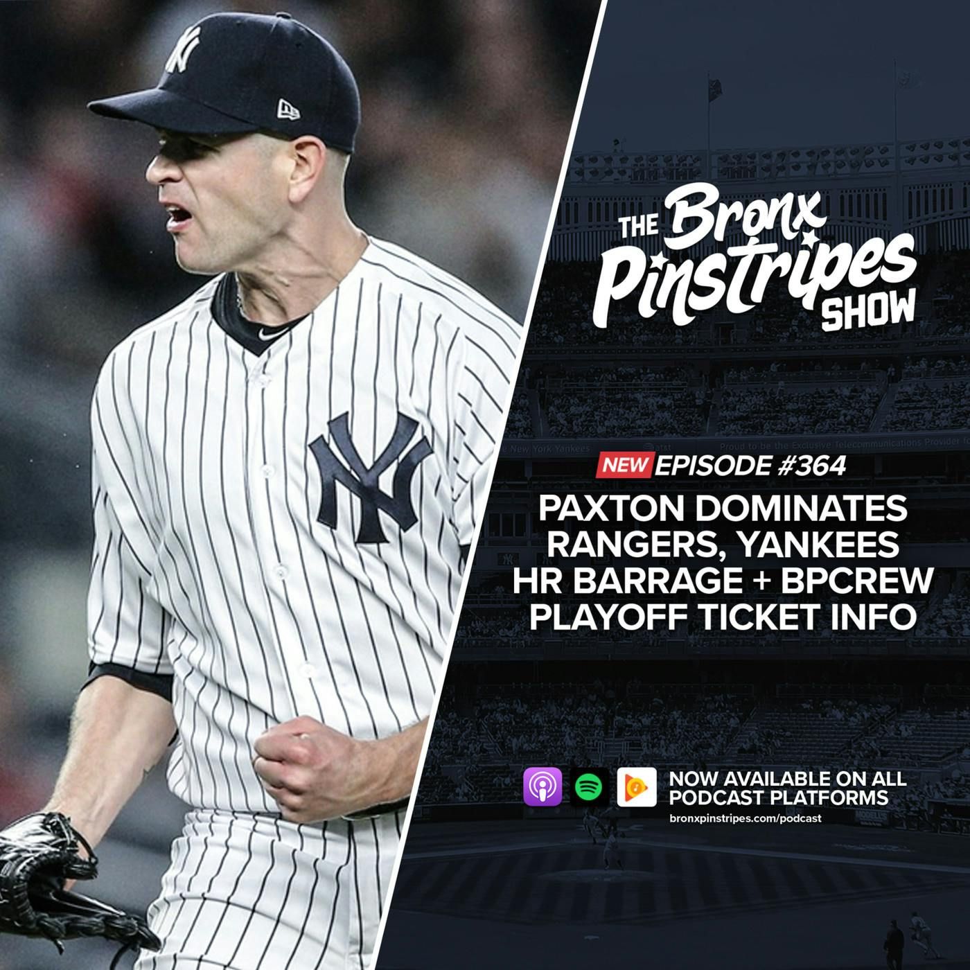 Paxton Dominates Rangers, Yankees HR Barrage + BPCrew Playoff Ticket Info episode artwork