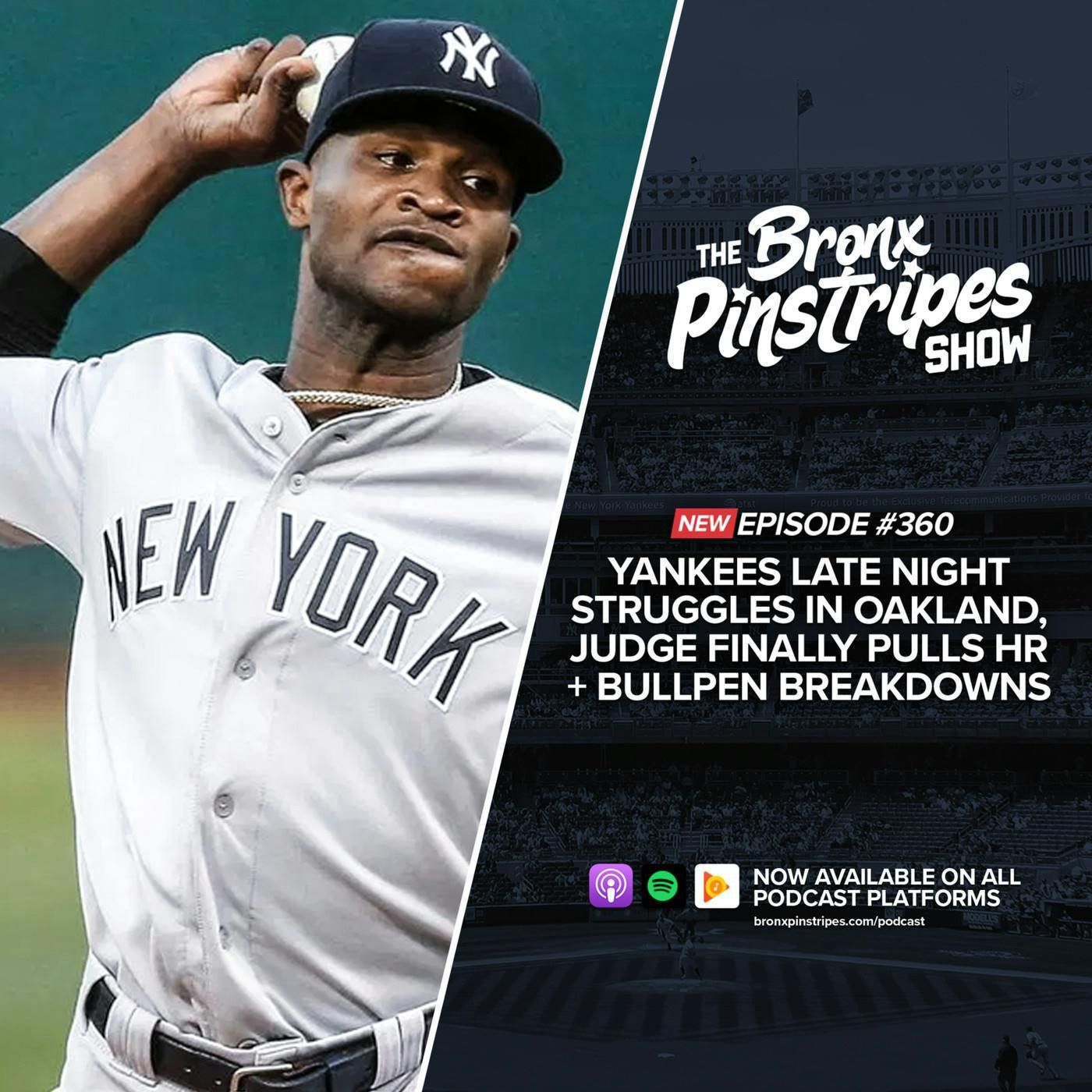 Yankees Late Night Struggles in Oakland, Judge Finally Pulls HR + Bullpen Breakdowns episode artwork