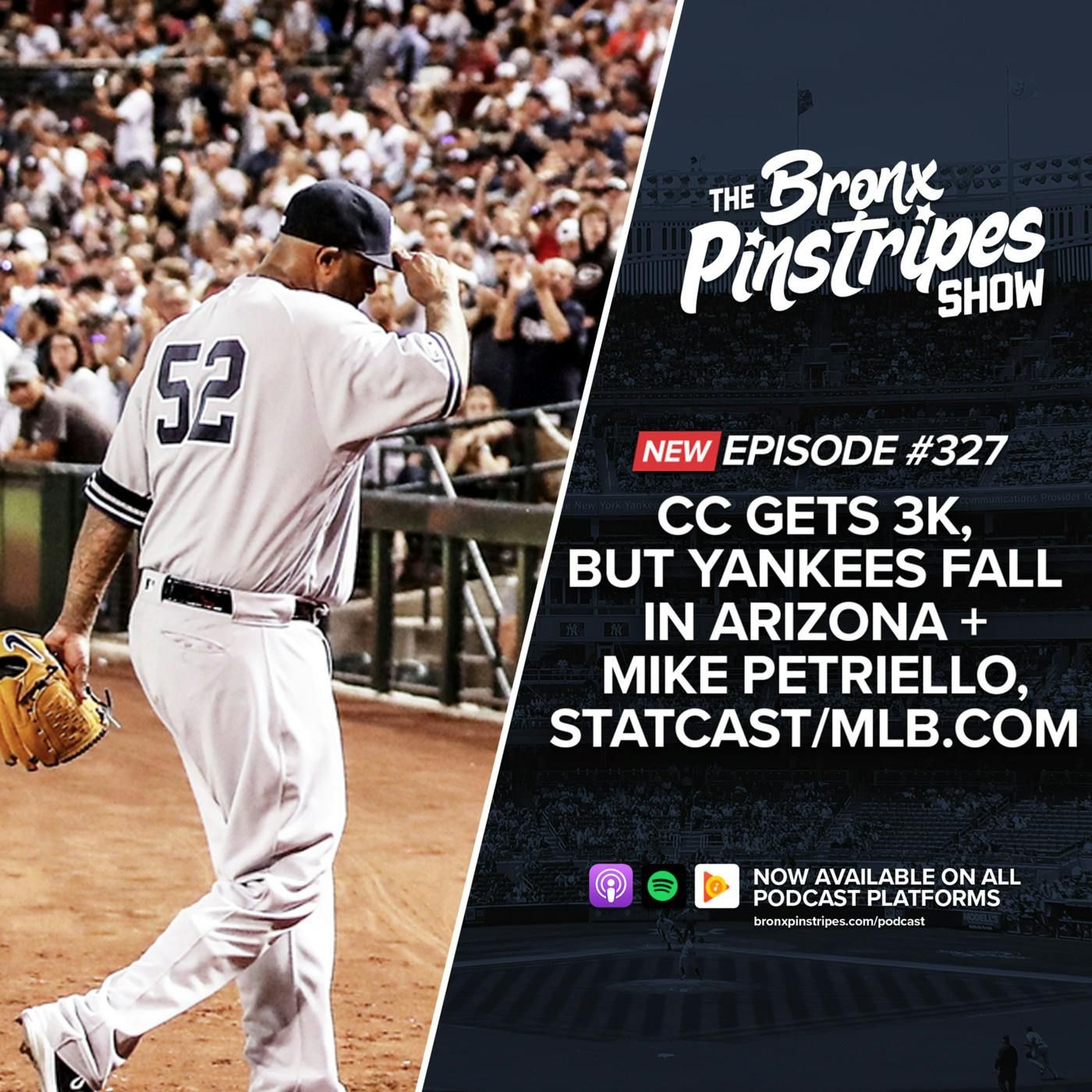 CC Gets 3K but Yankees Fall in Arizona + Mike Petriello, Statcast/MLB.com episode artwork