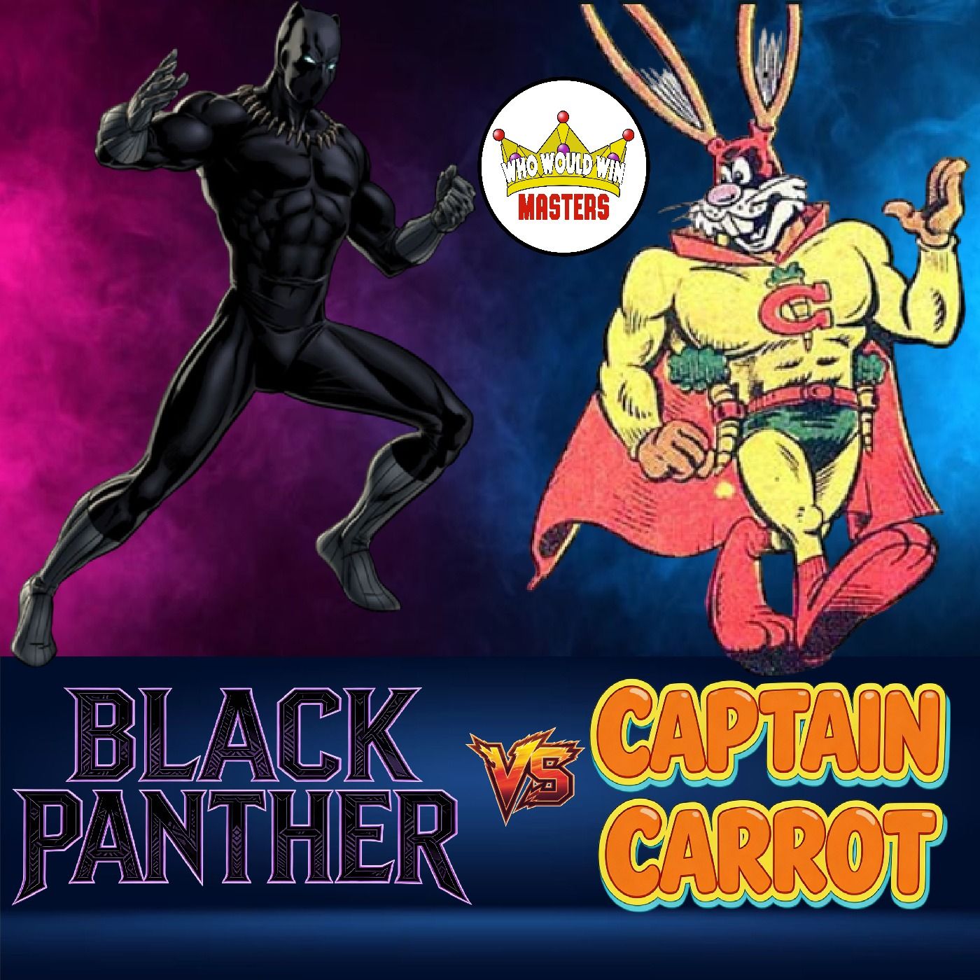 Black Panther vs Captain Carrot episode artwork