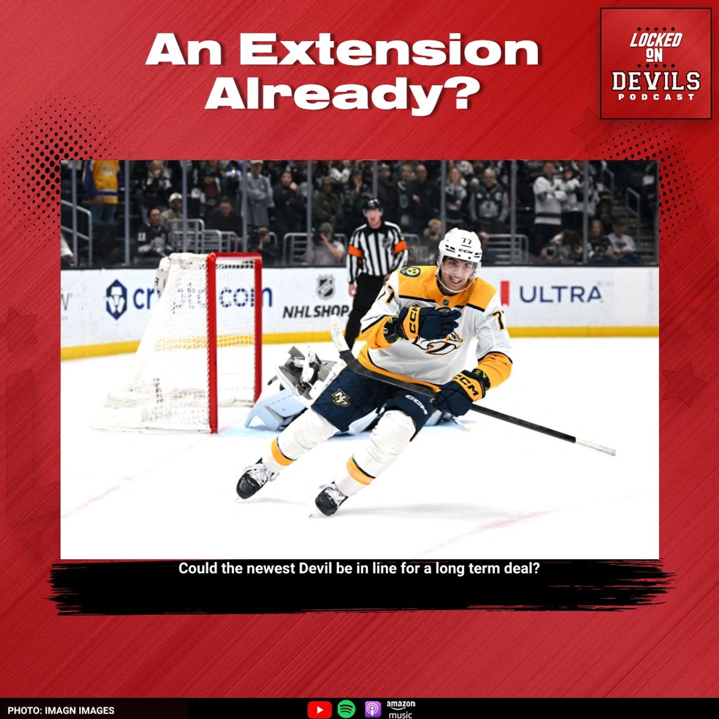 Could the New Jersey Devils ALREADY be Looking to Extend Luke Evangelista? episode artwork