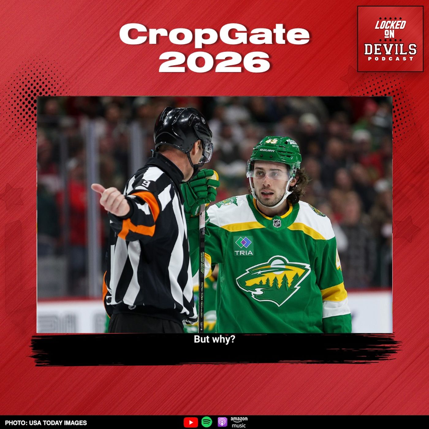 CropGate 2026: New Jersey Devils Socials CROP Quinn Hughes out of Team USA Picture
