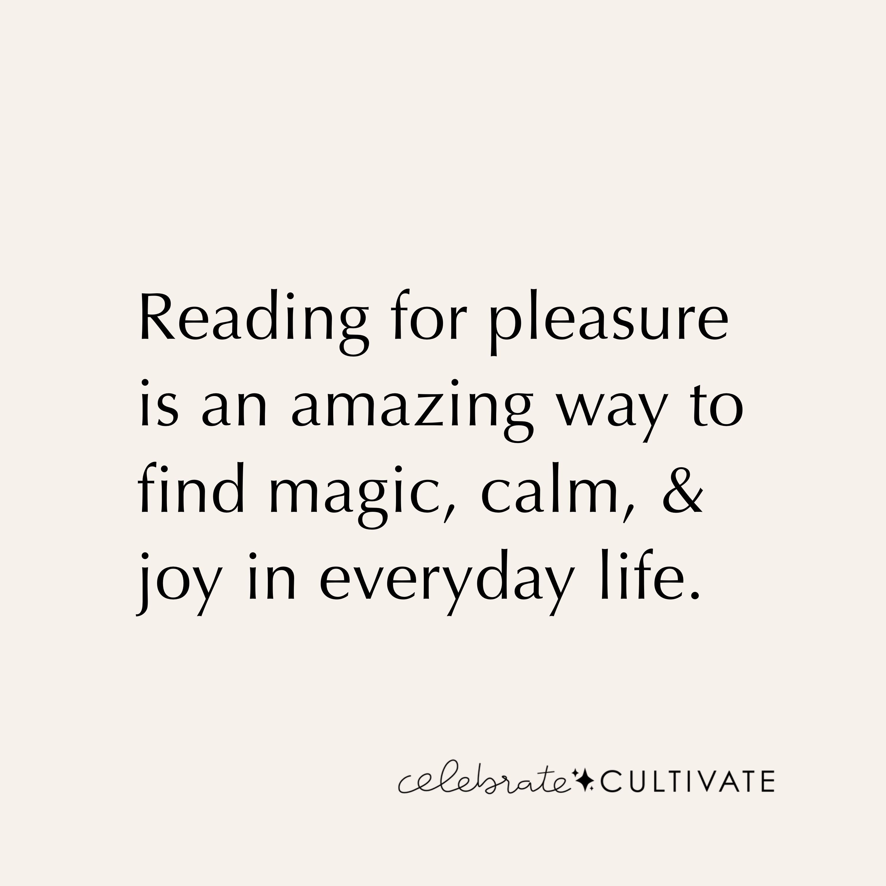 Reading for Pleasure