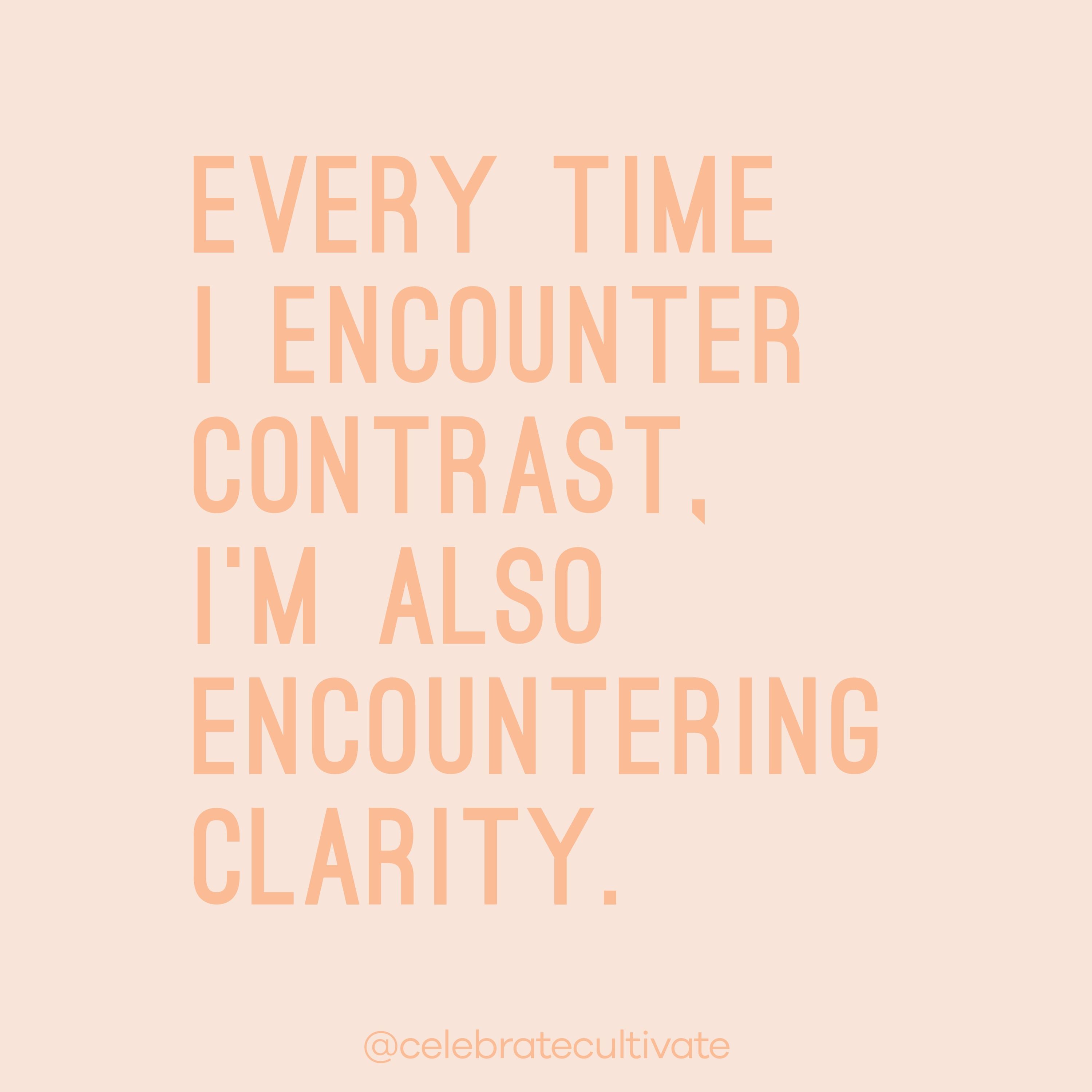 Finding Peace in Contrast