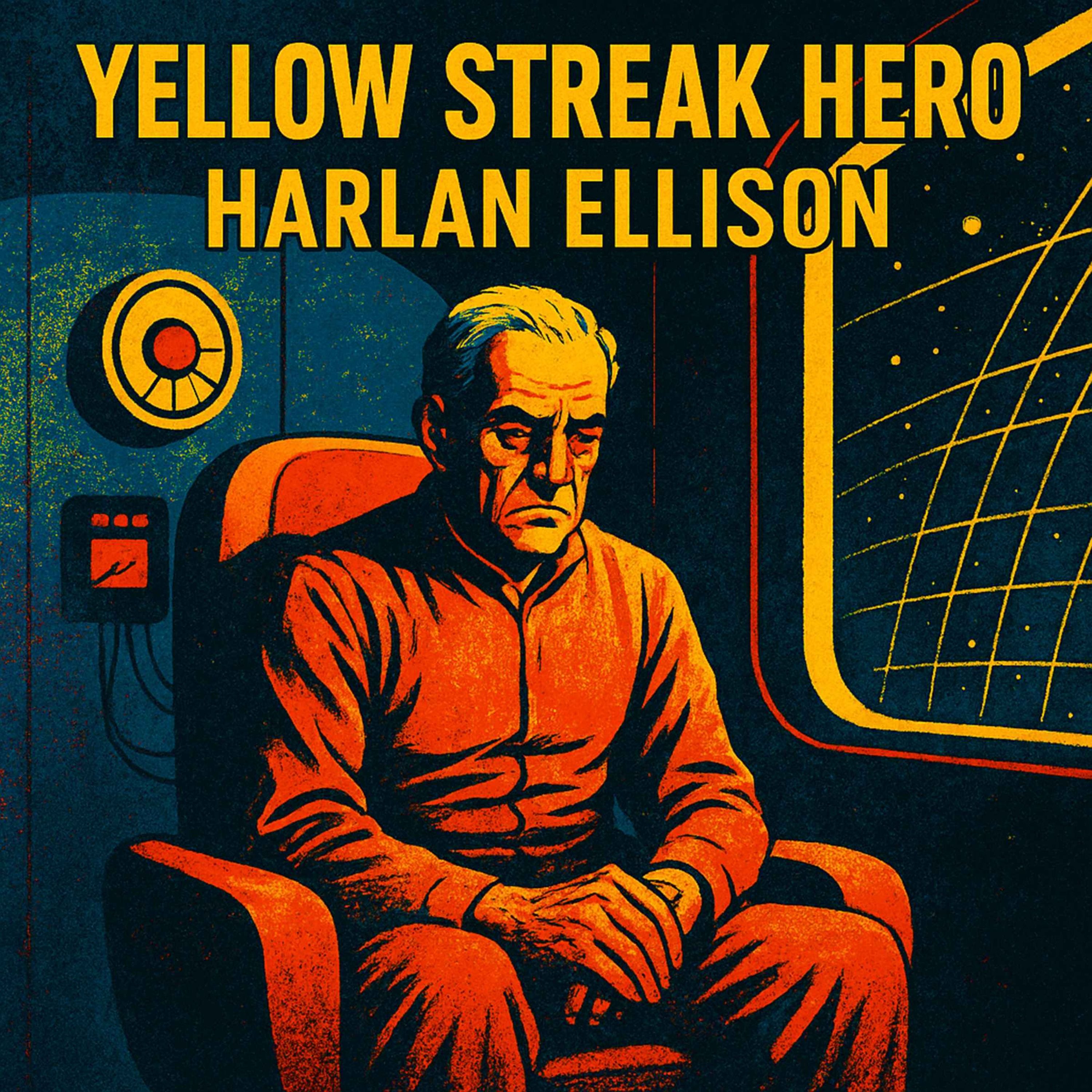 Yellow Streak Hero by Harlan Ellison - The Bad Boy of Sci-Fi Short Sci-Fi Story from the 1950s episode artwork