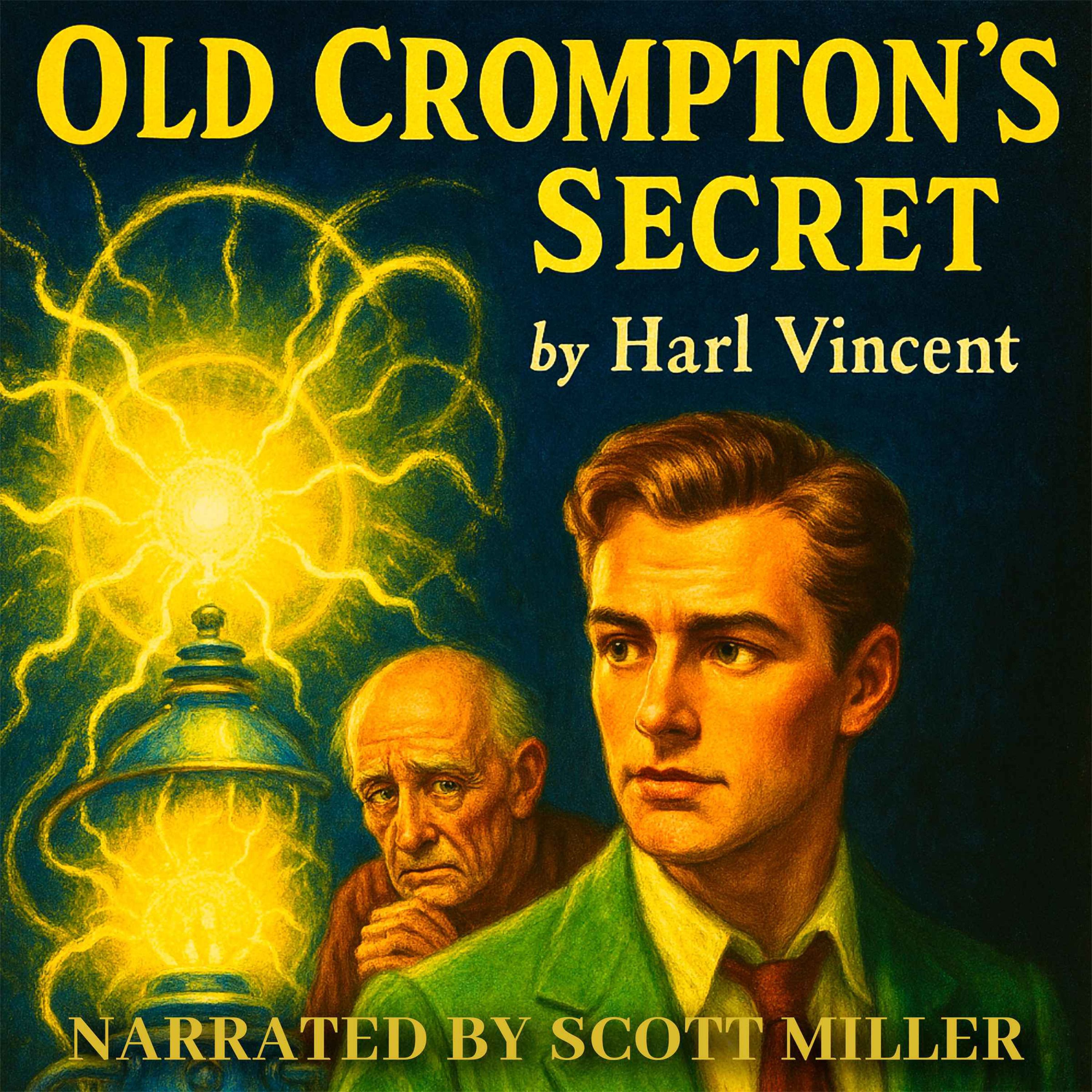 Old Crompton's Secret by Harl Vincent - In the Shadows of Progress, One Man Dared to Play God