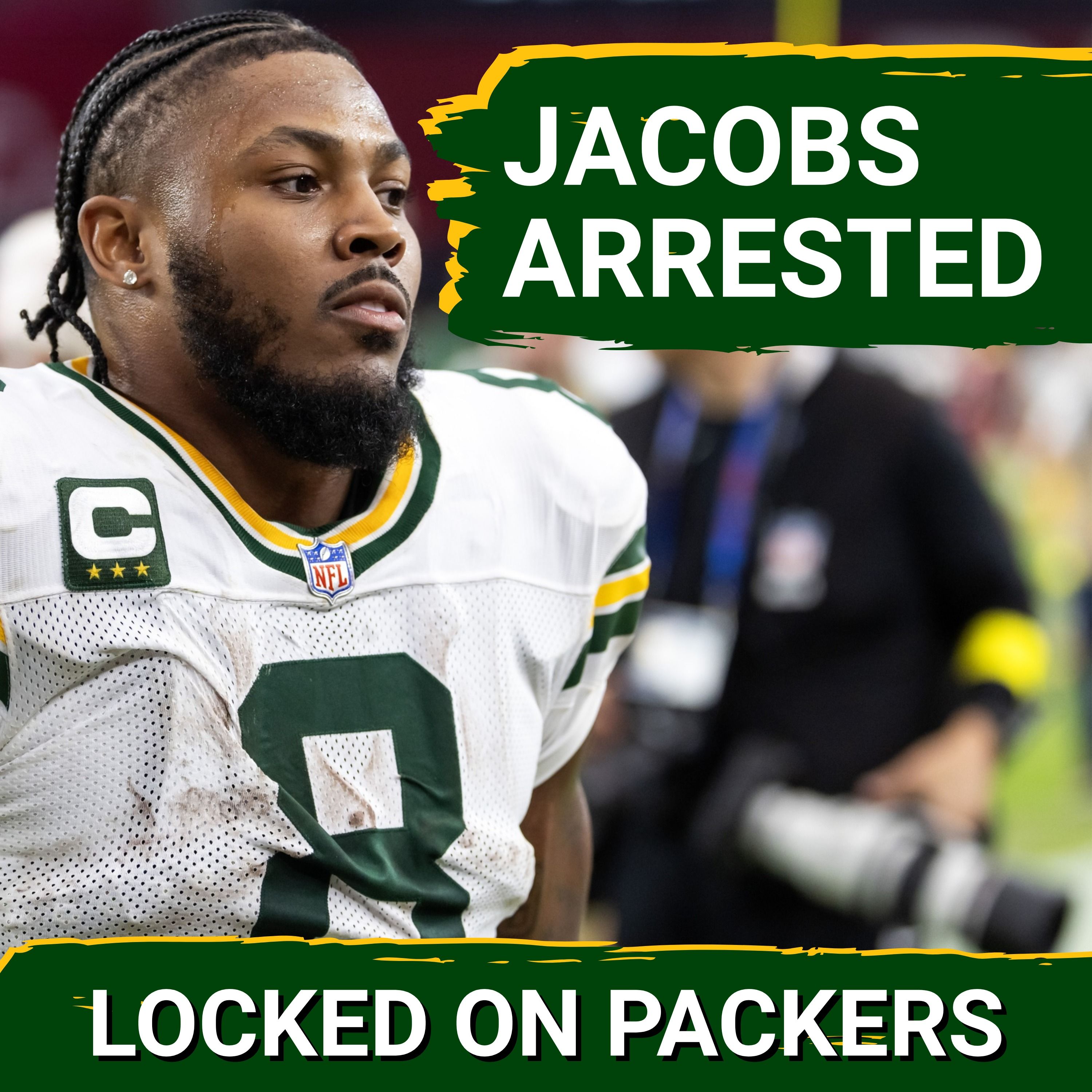 Packers RB Josh Jacobs arrested on a slew of domestic violence charges from Memorial Day weekend episode artwork
