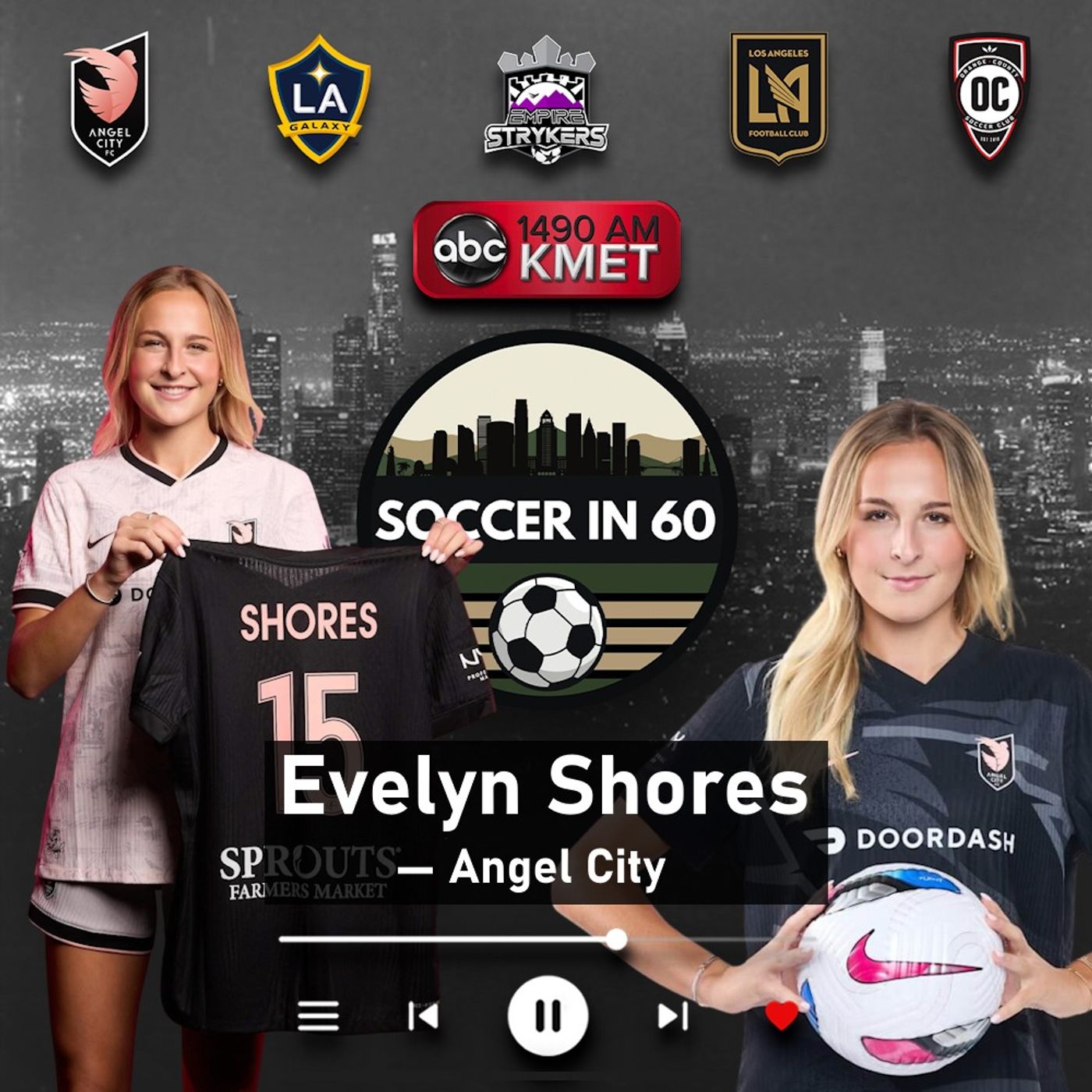 7/24 with Angel City's new U.S. U-23 star Evelyn Shores