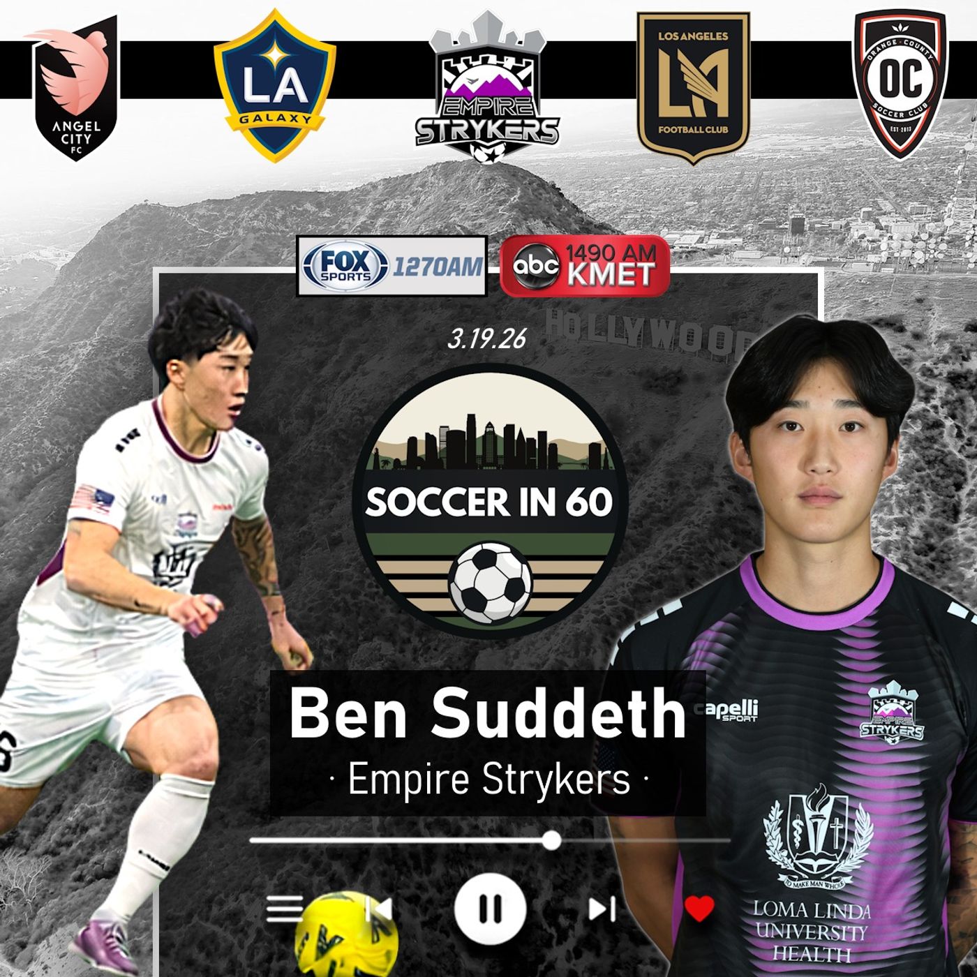 Empire Strykers defender Ben Suddeth (3/19/26)