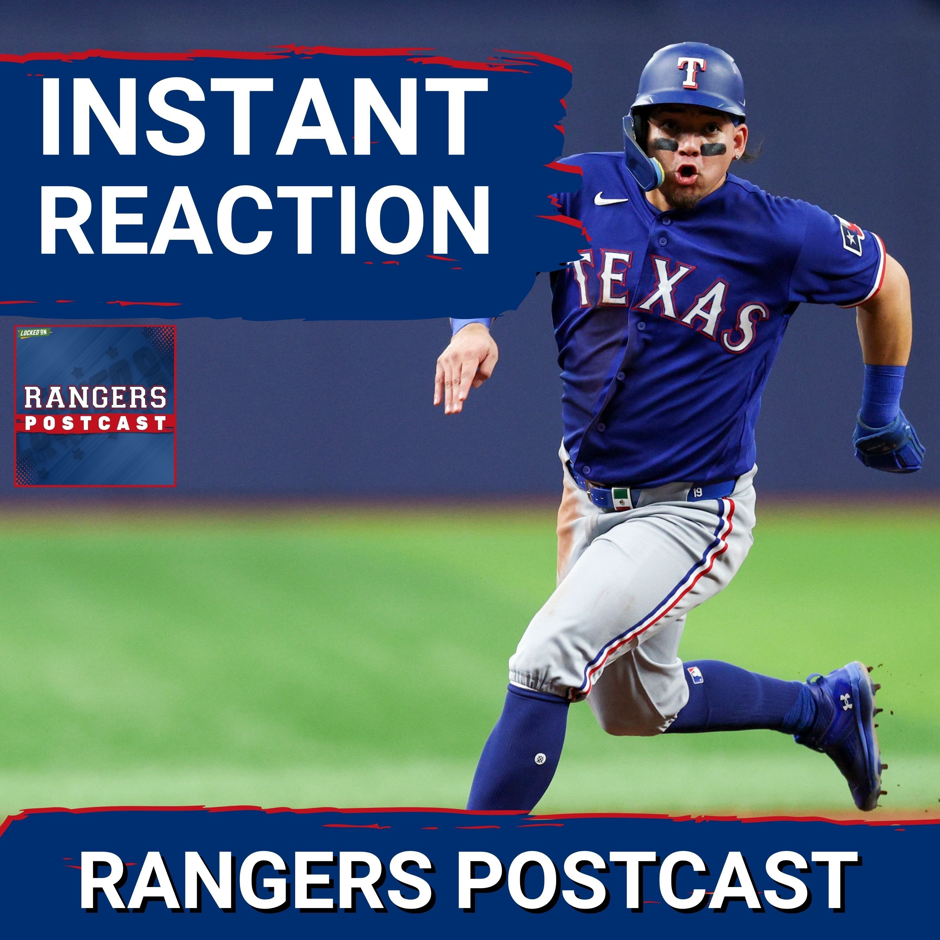 RANGERS POSTCAST: The Rangers lost the rubber game & the series to the A.L. best Rays.