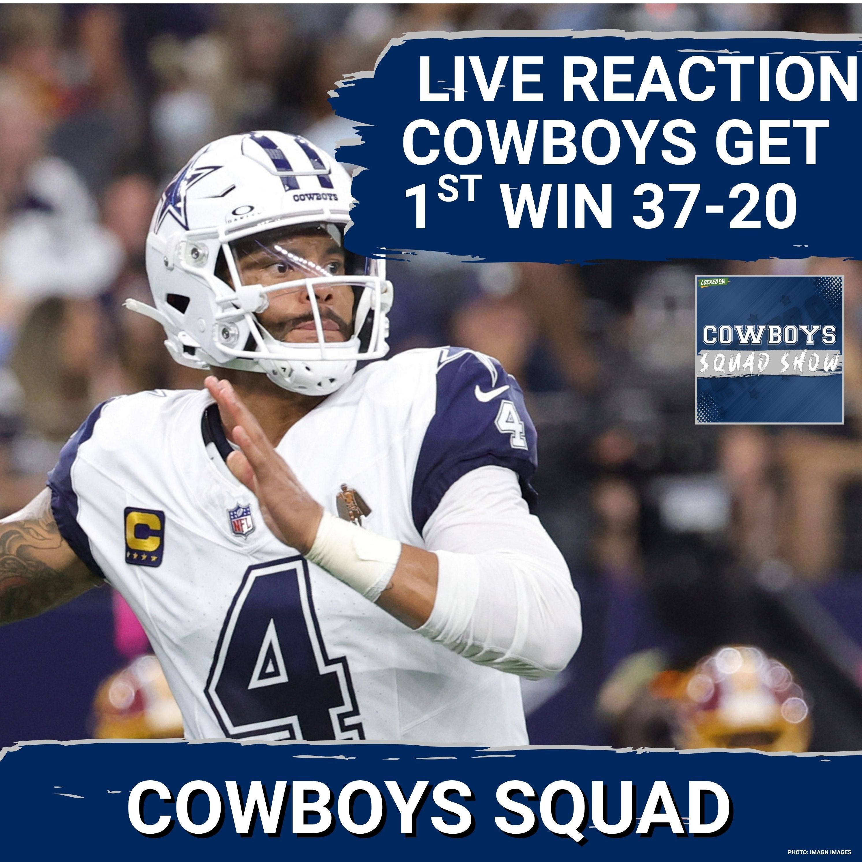 COWBOYS SQUAD SHOW: **LIVE** REACTION after the Cowboys beat the Commanders for their 1st win.