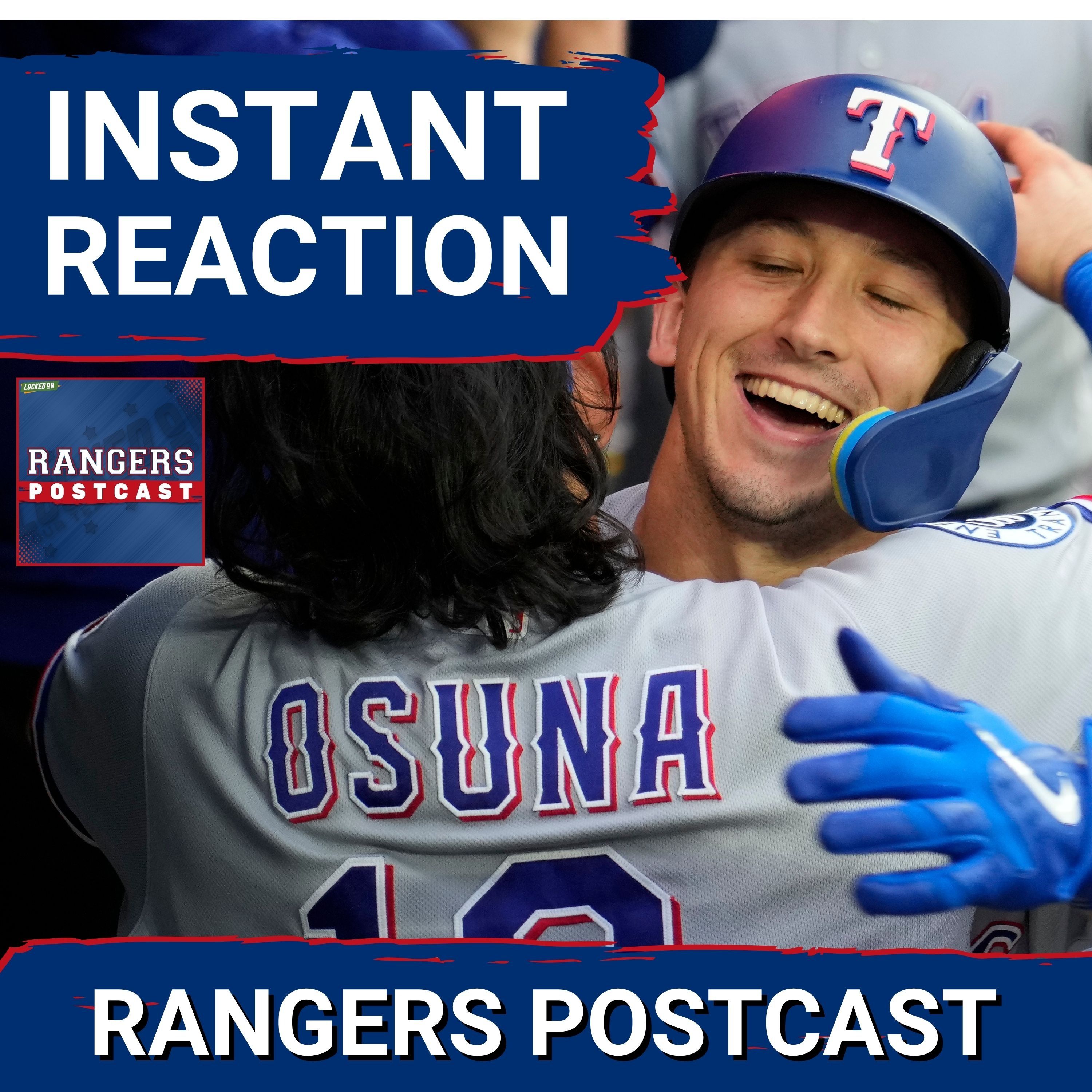 RANGERS POSTCAST: The Rangers BLASTED 3 HR's, and then held on to beat the Blue Jays in Toronto. episode artwork