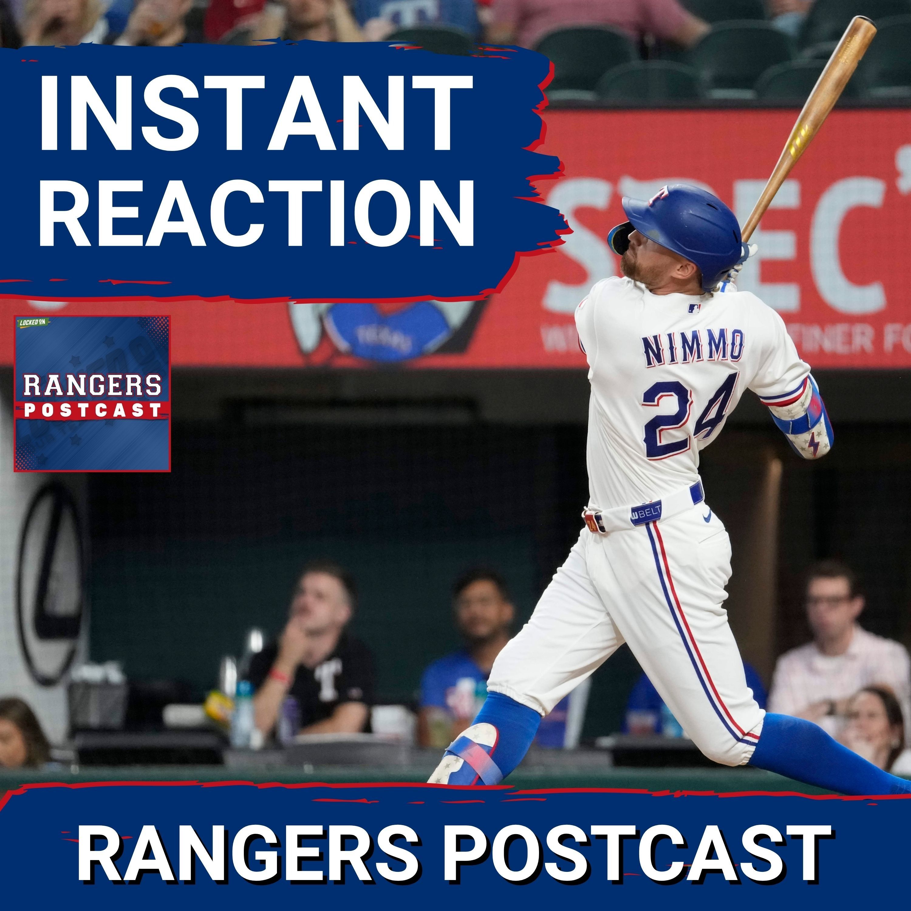 RANGERS POSTCAST: The Rangers bounced back and RIPPED the White Sox to even the series.