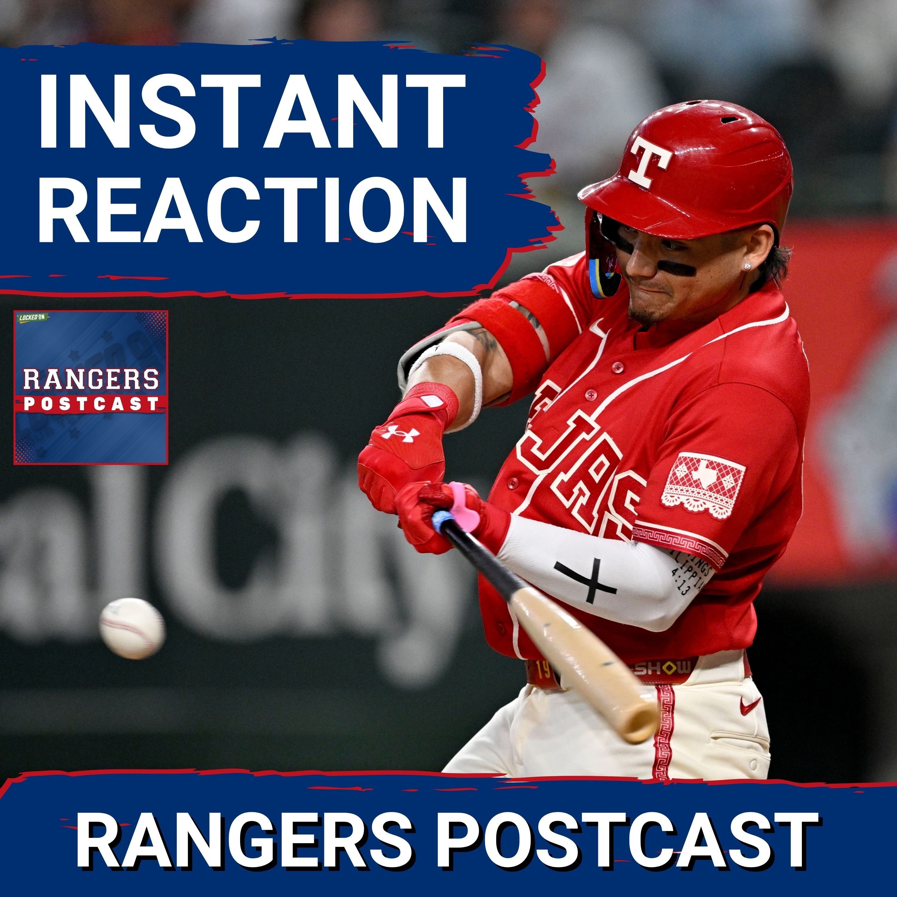 RANGERS POSTCAST: The Rangers belted 3 HR's and ROUTED the Royals in the opener of a weekend series.