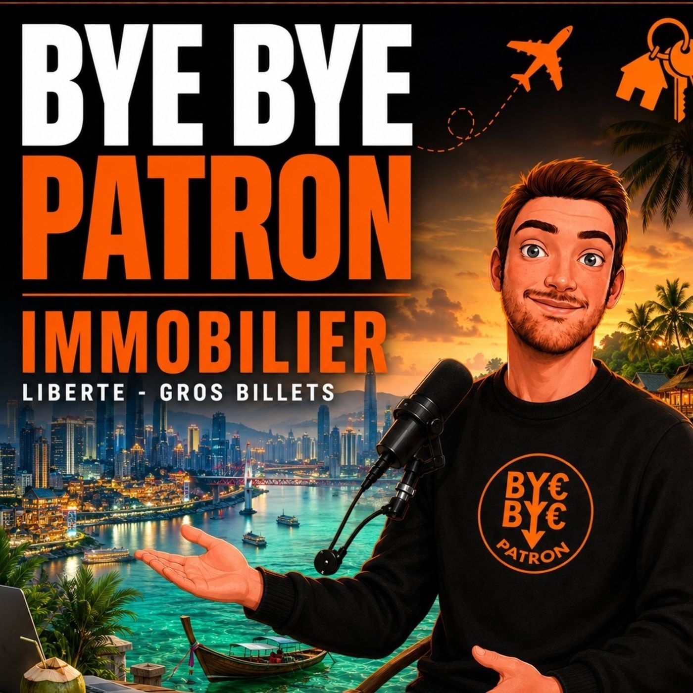 Illustration du podcast Bye Bye Patron : Investissement immobilier & liberté financière
