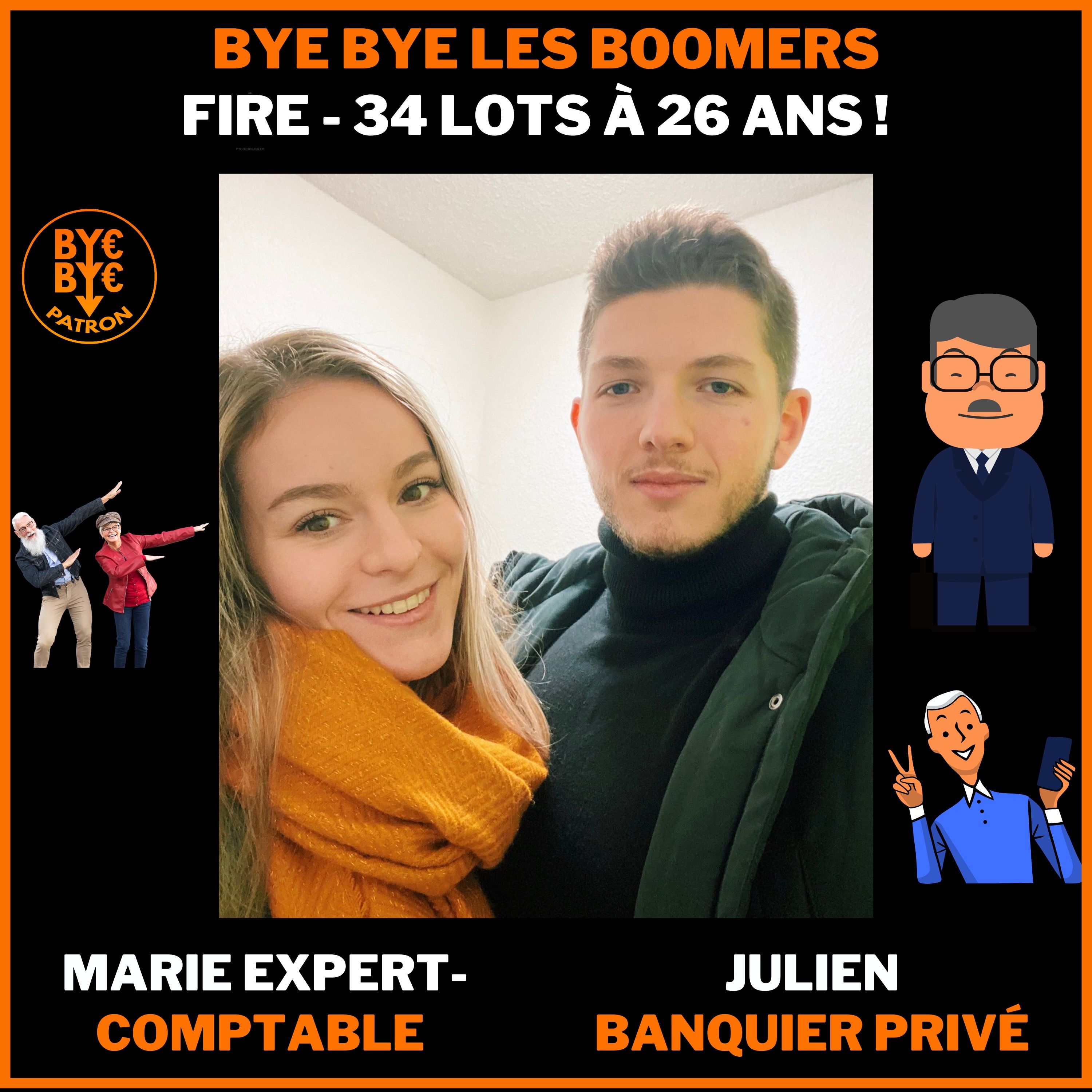FIRE - 34  lots à 26 ans ! Marie expert-comptable et Julien banquier privé - Quitte le boomer dream !