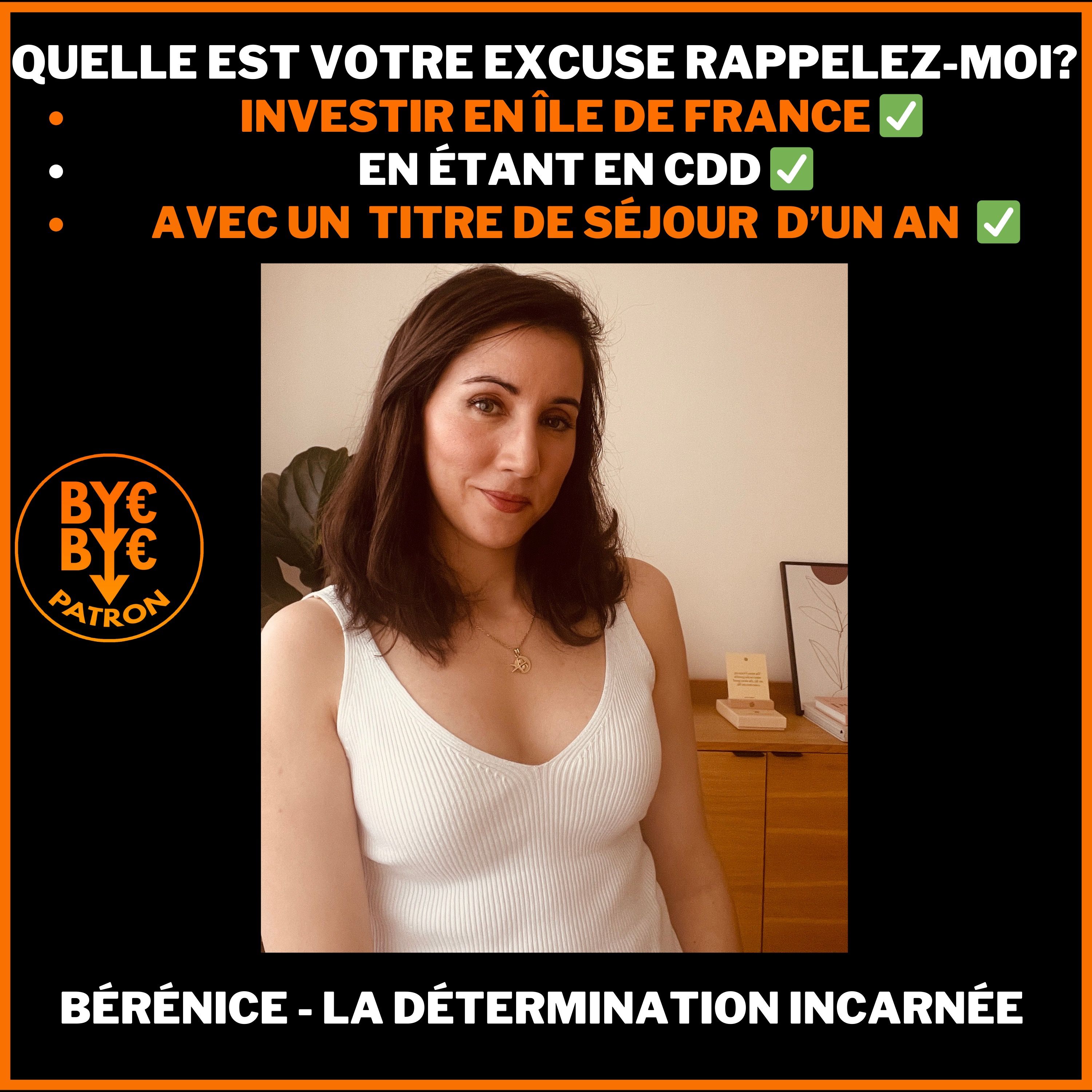 S'endetter sur 23 ans avec un titre de séjour d'un an (et un CDD) - Bérénice