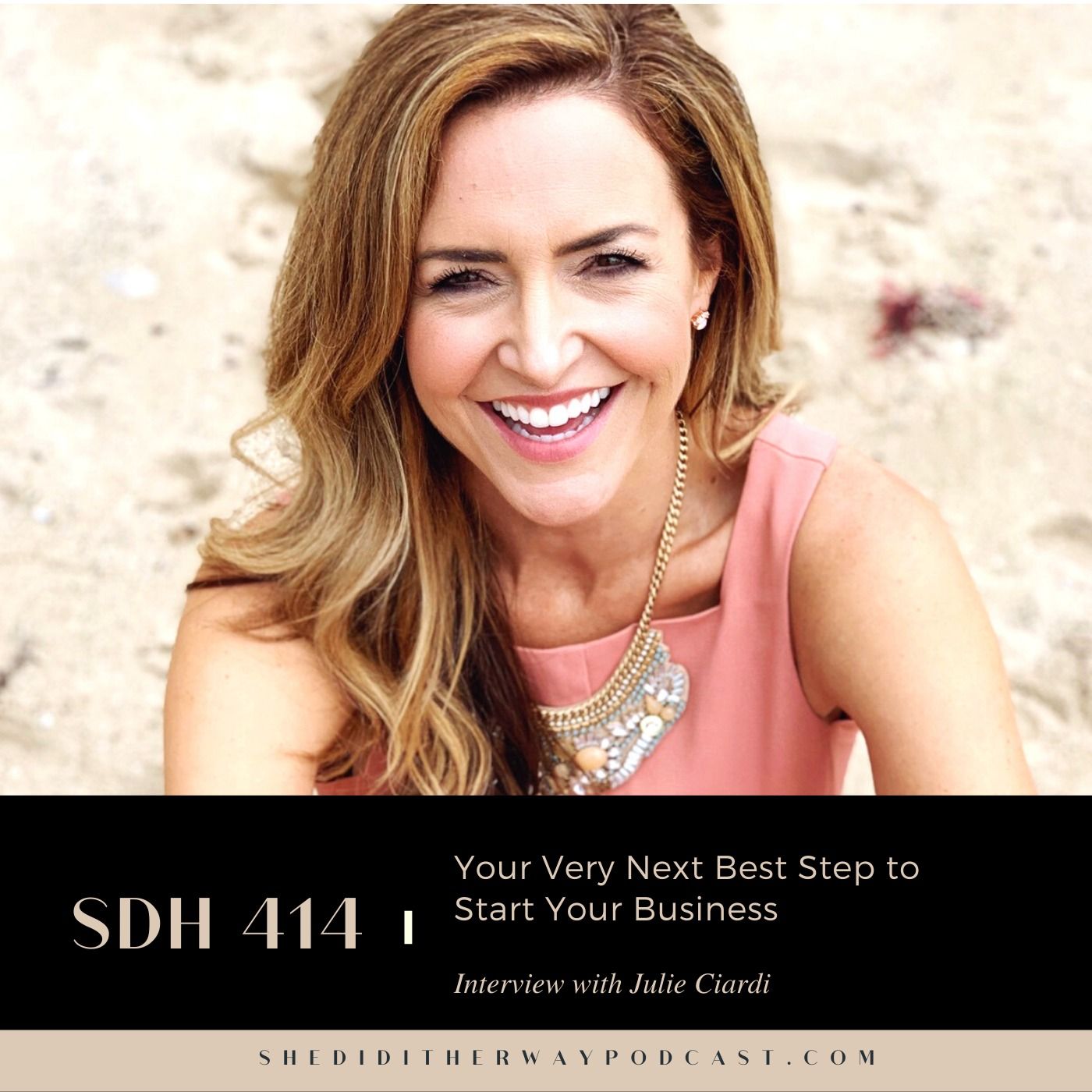 SDH 414: Your Very Next Best Step to Start Your Business with Julie Ciardi episode artwork