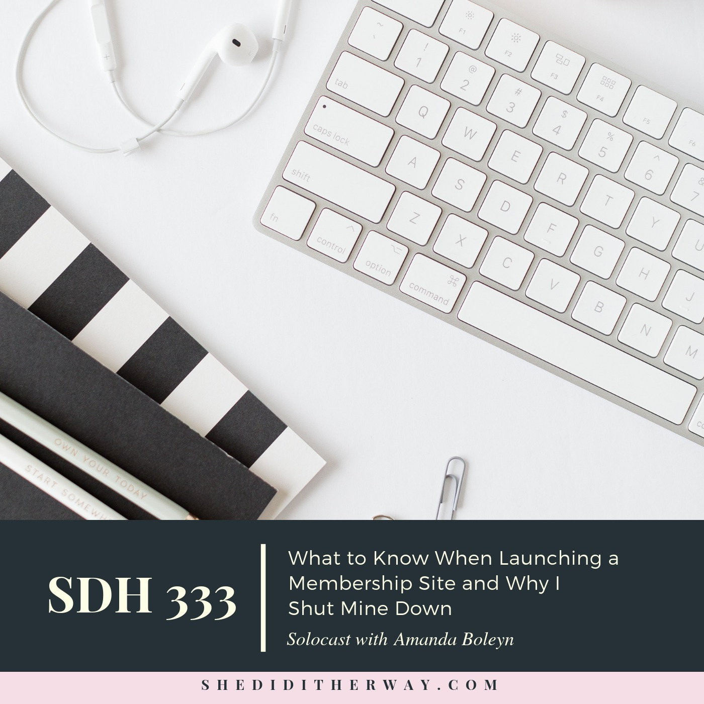 SDH 333: What to Know When Launching a Membership Site and Why I Shut Mine Down episode artwork