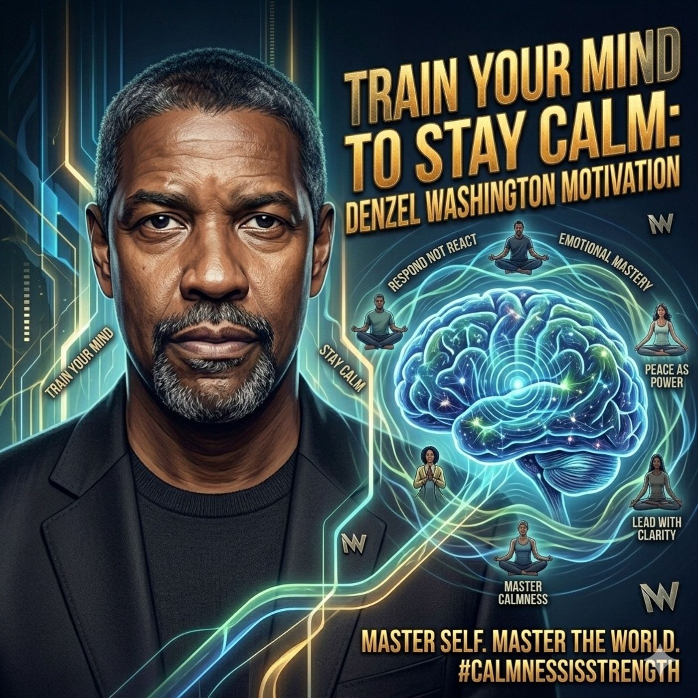 Train Your Mind to Stay Calm: Denzel Washington Motivation — Motivational Speeches cover