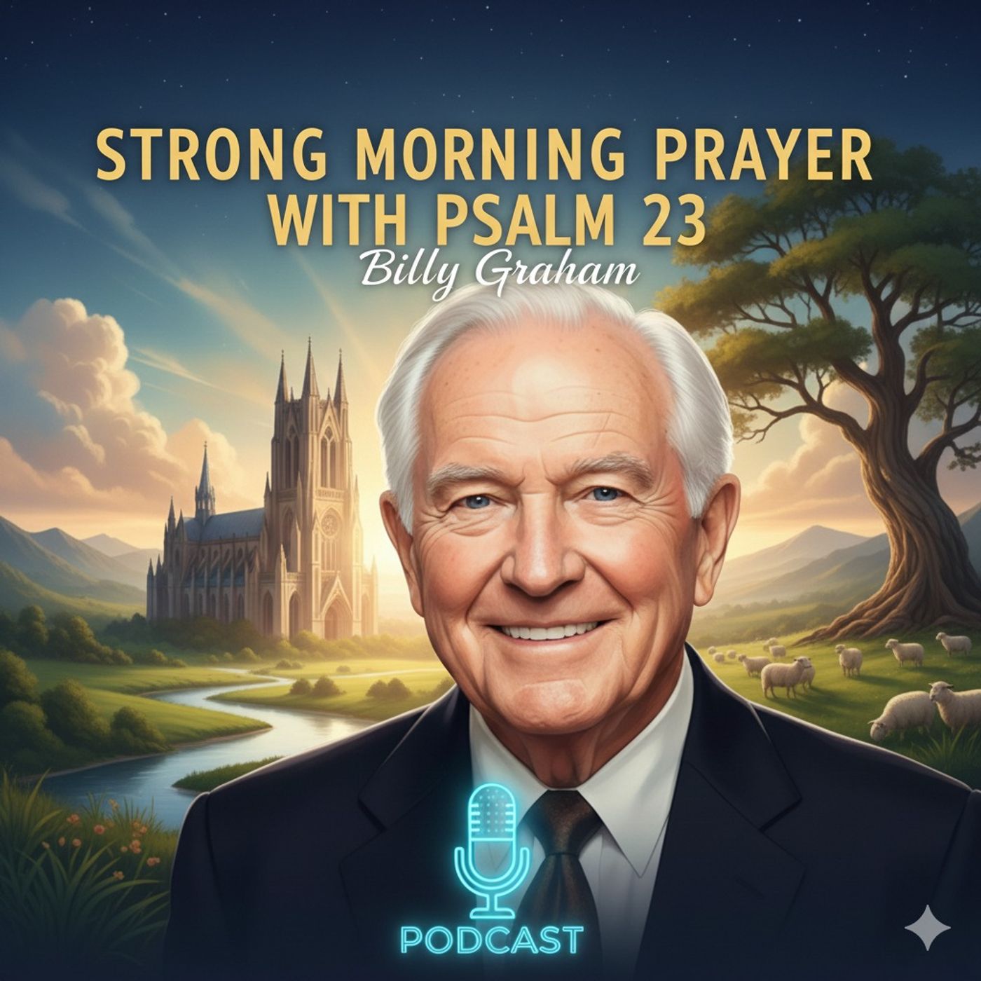 Strong Morning Prayer with Psalm 23 – Billy Graham