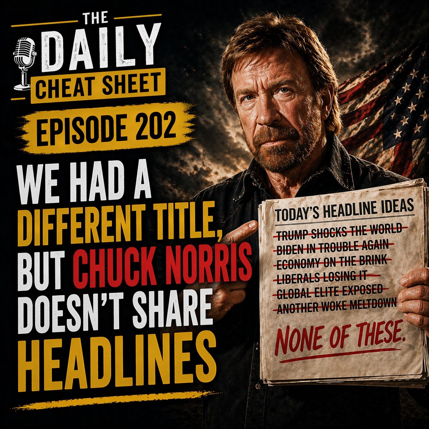 We Had A Different Title, But Chuck Norris Doesn't Share Headlines episode artwork