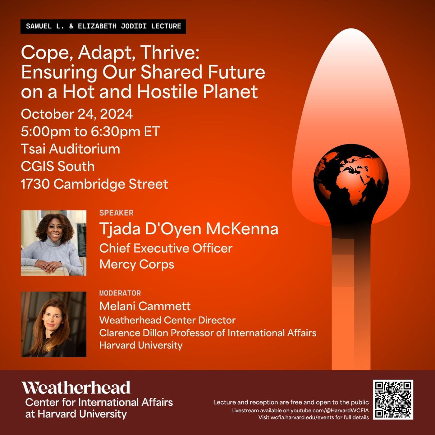The Jodidi Lecture with Tjada D'Oyen McKenna / Cope, Adapt, Thrive: Ensuring Our Shared Future on a Hot and Hostile Planet episode artwork