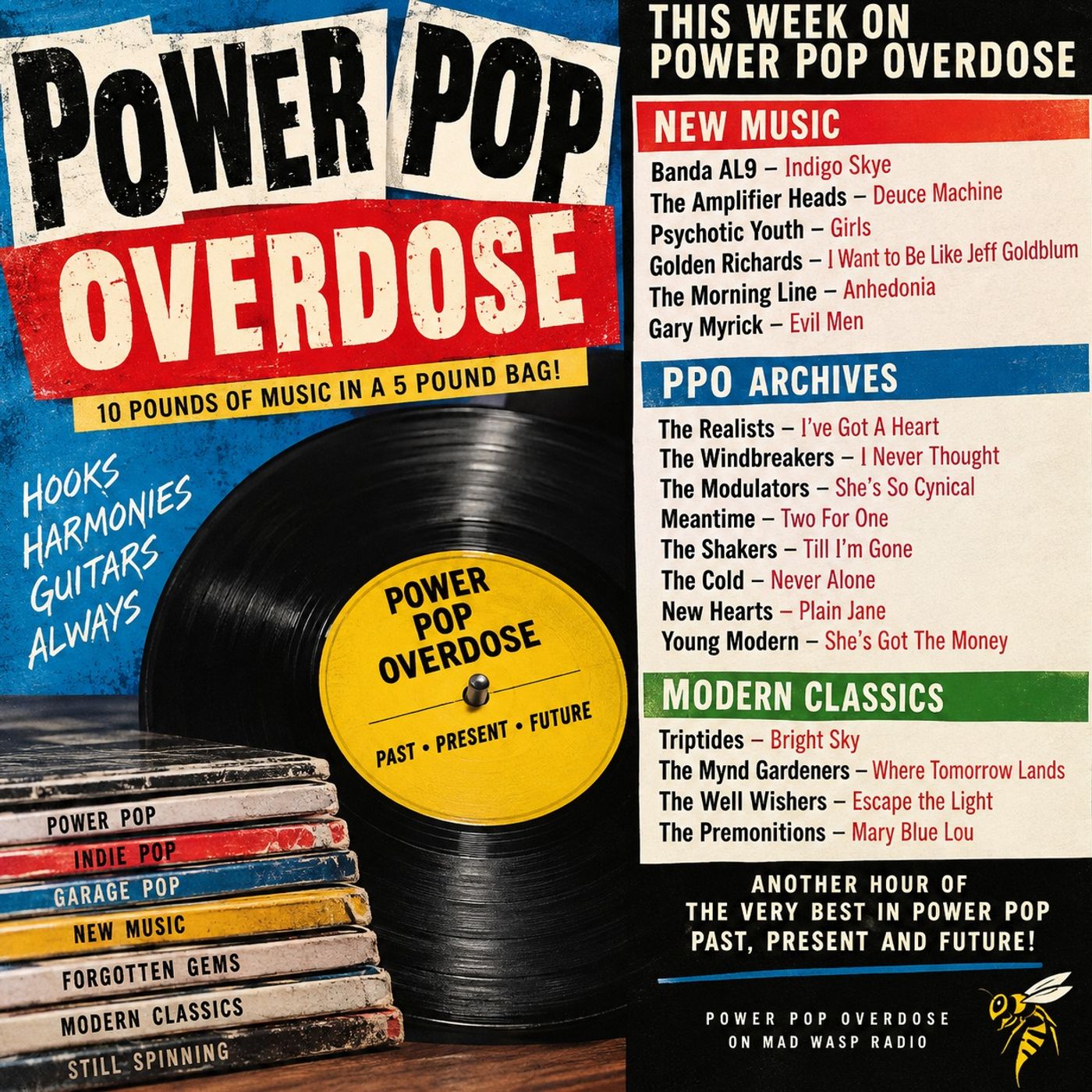 Power Pop Overdose on Mad Wasp Radio 255 07/25/2026