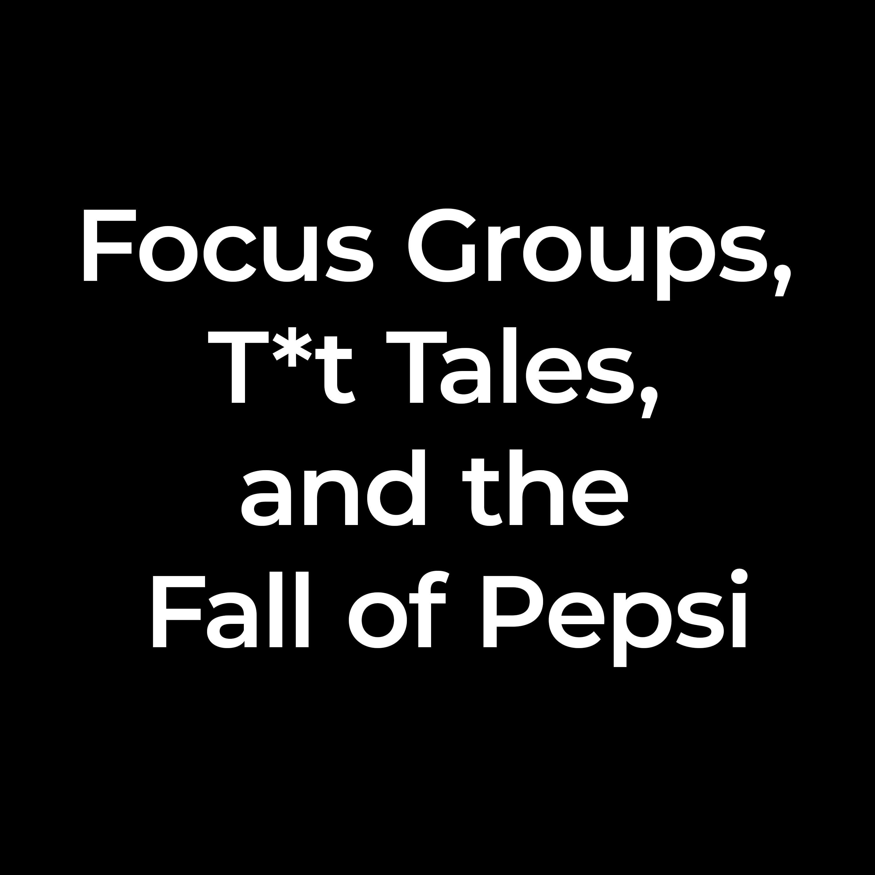 Focus Groups, T*T Tales, and The Fall of Pepsi | BLC Comedy Podcast Ep. 187 episode artwork