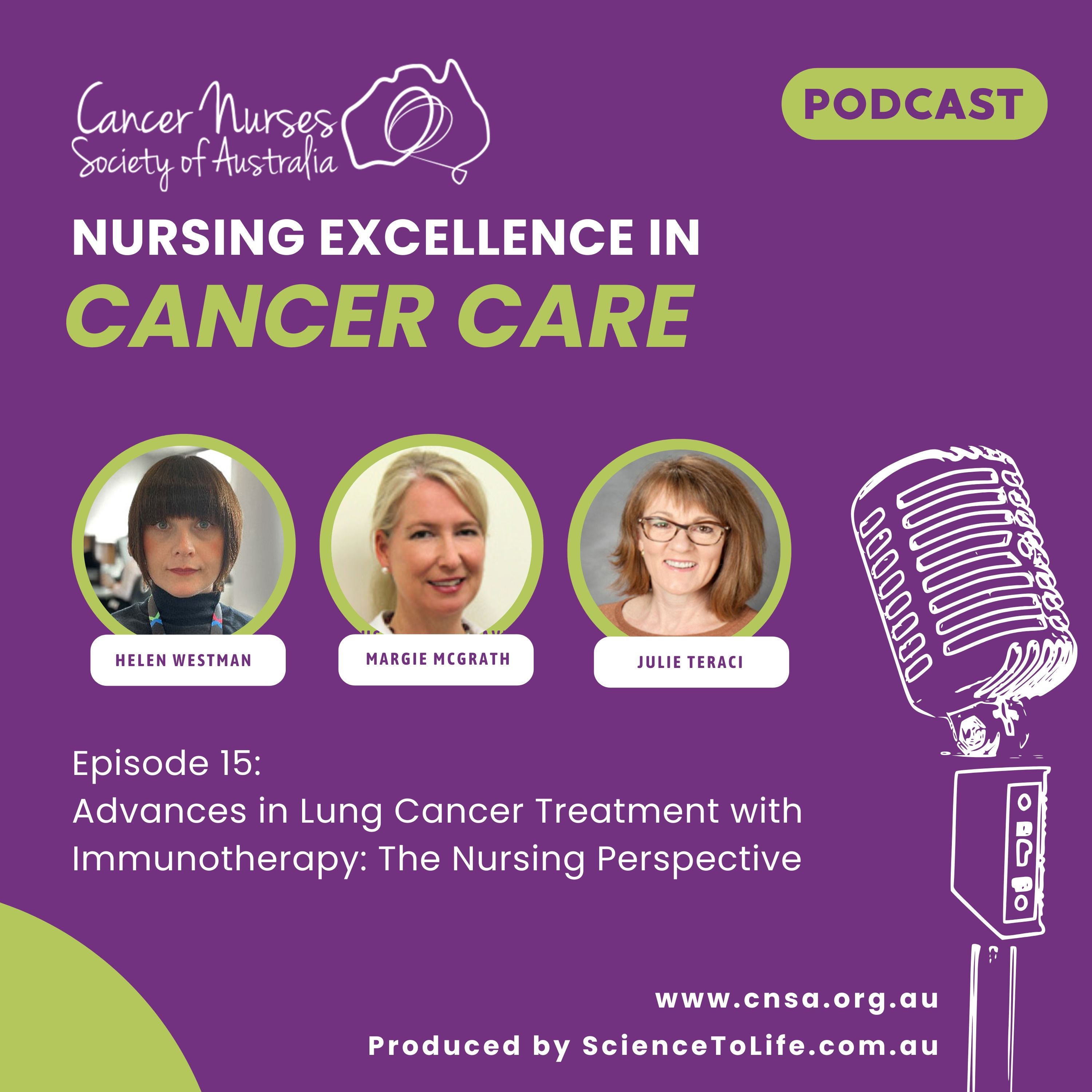 Advances in Lung Cancer Treatment with Immunotherapy: The Nursing Perspective episode artwork
