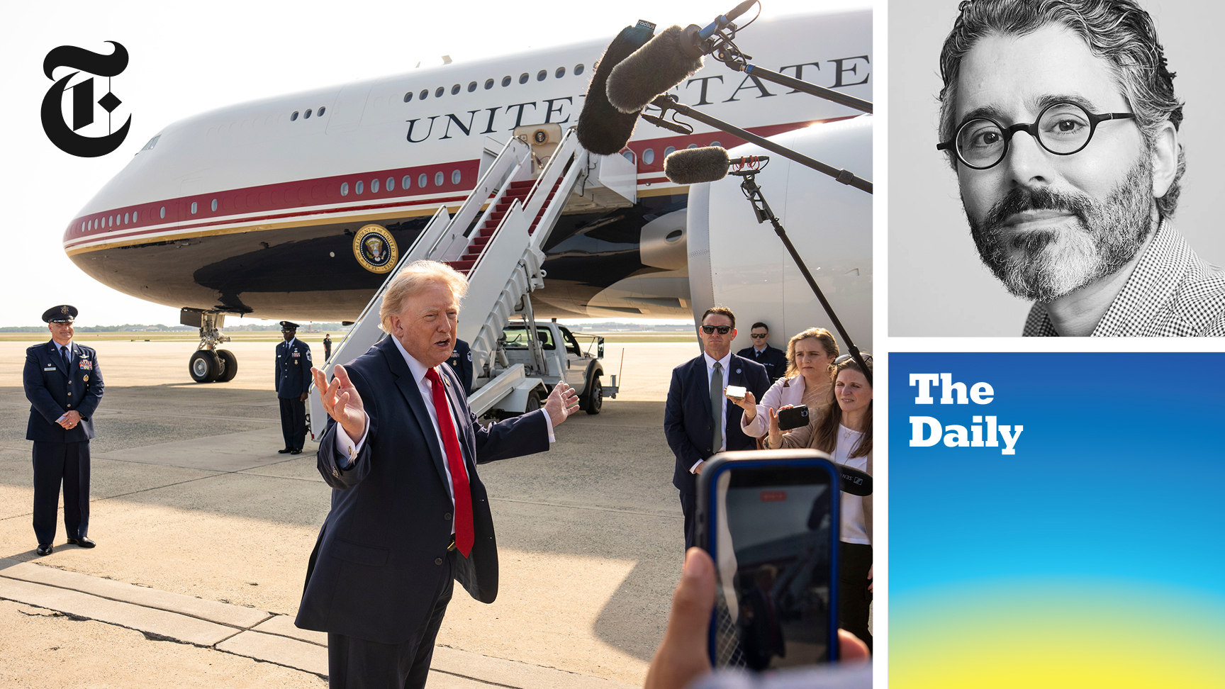 The President, His Plane and the Press