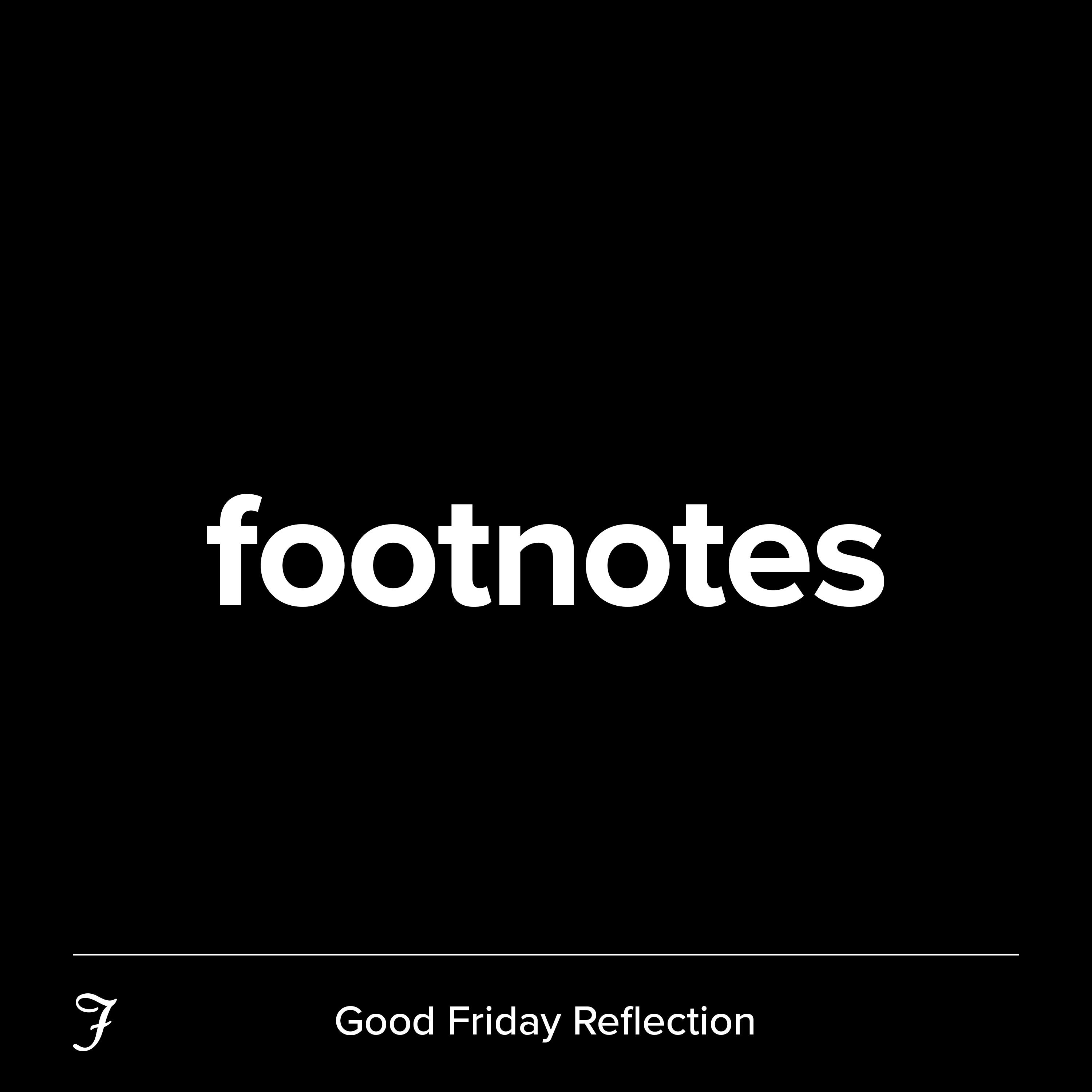 Good Friday Reflection