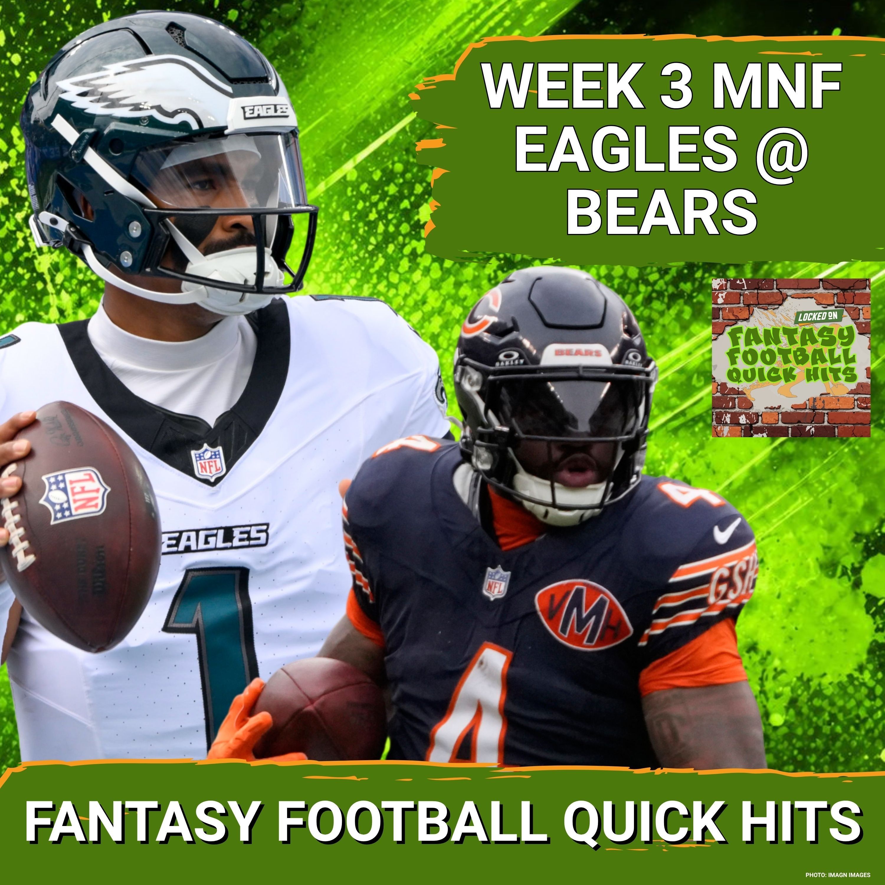 DOMINATE: Eagles Offense OVERPOWERS Bears – DeVonta Smith, Jalen Hurts Fantasy Forecast episode artwork