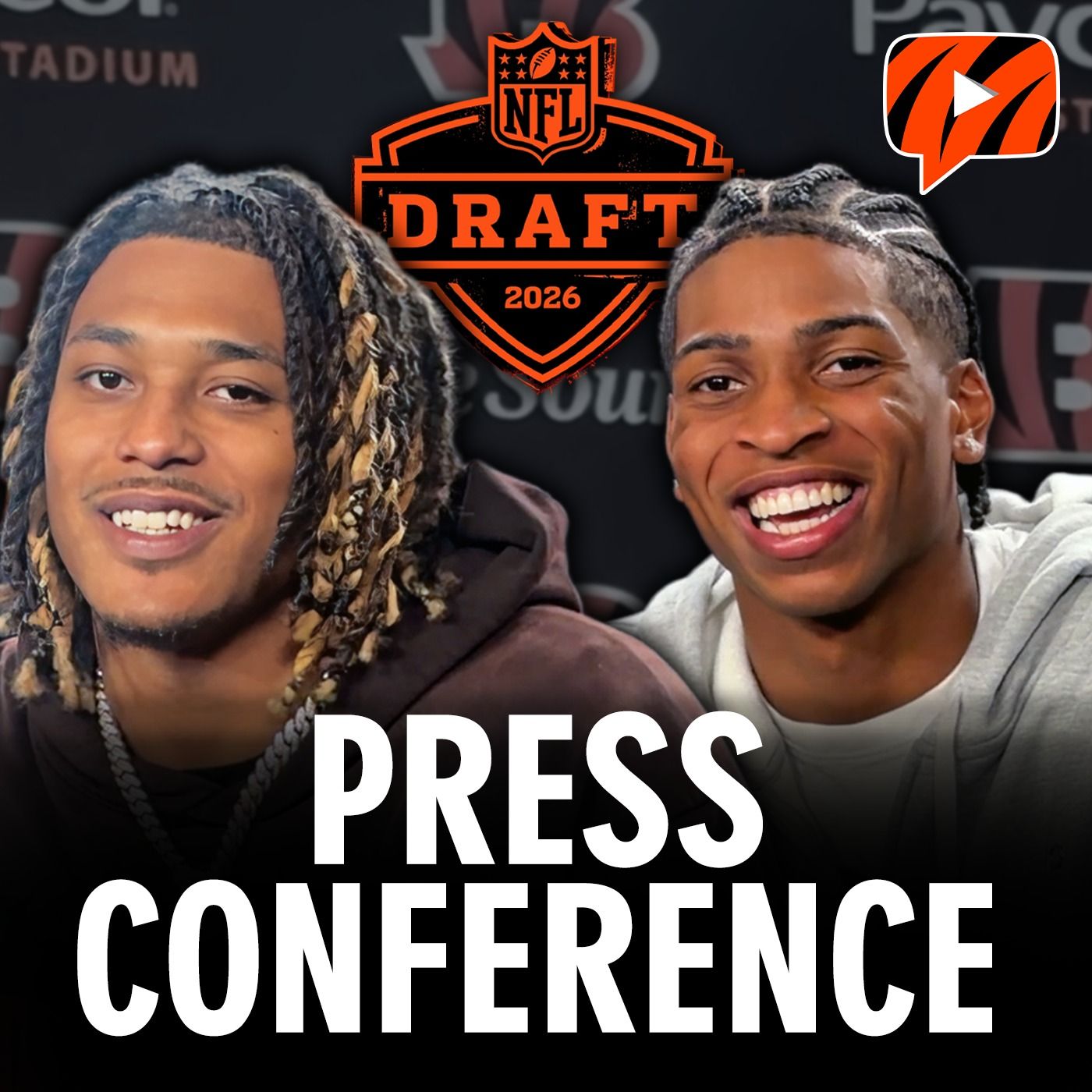 Press Conference: Introducing Bengals Day 2 Draft Picks Cashius Howell and Tacario Davis