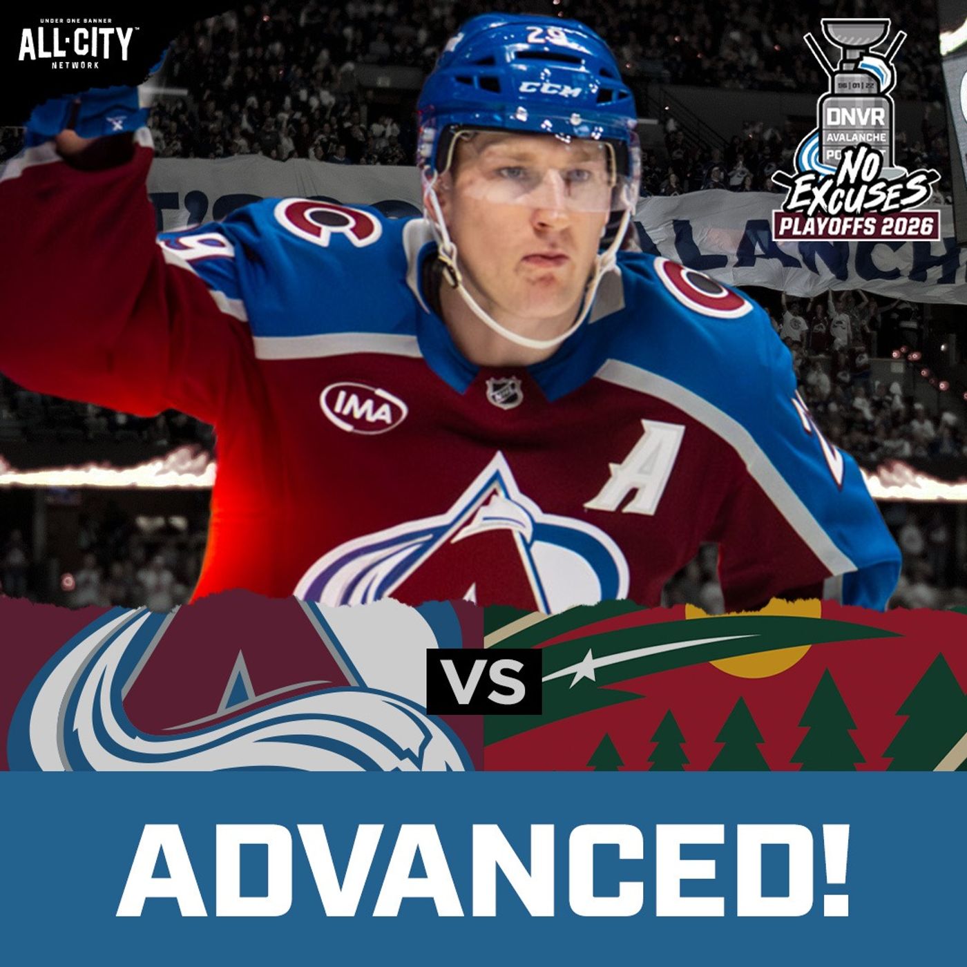 Brett Kulak sends the Colorado Avalanche to the Western Conference Final | DNVR Avalanche Postgame episode artwork