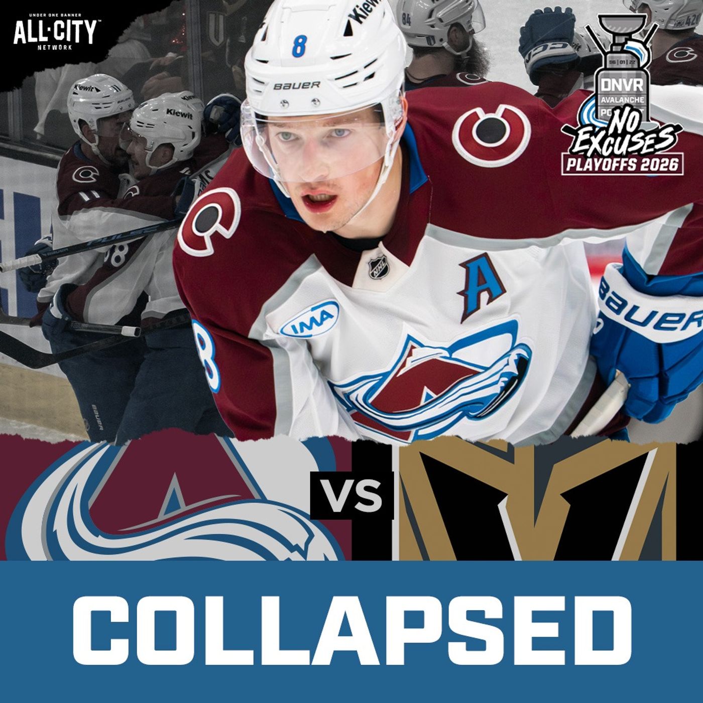 The Colorado Avalanche go down cowardly in Game 3 to Vegas Golden Knights| DNVR Avalanche Postgame episode artwork