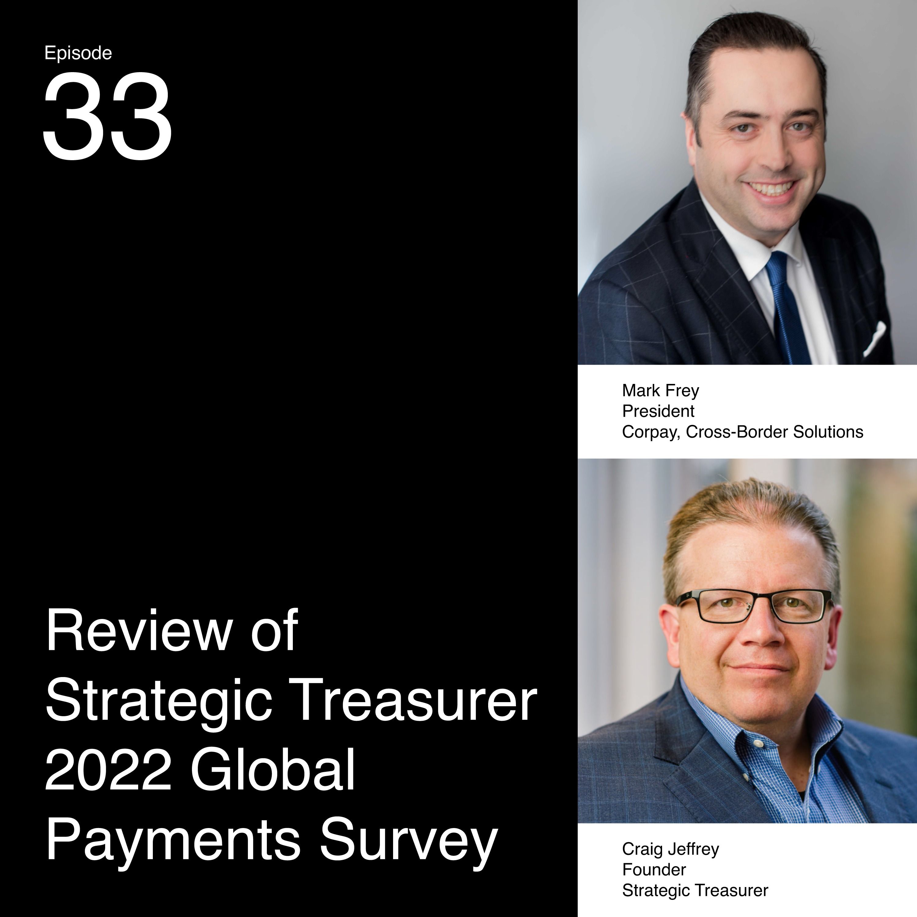 Review of Strategic Treasurer 2022 Global Payments Survey episode artwork
