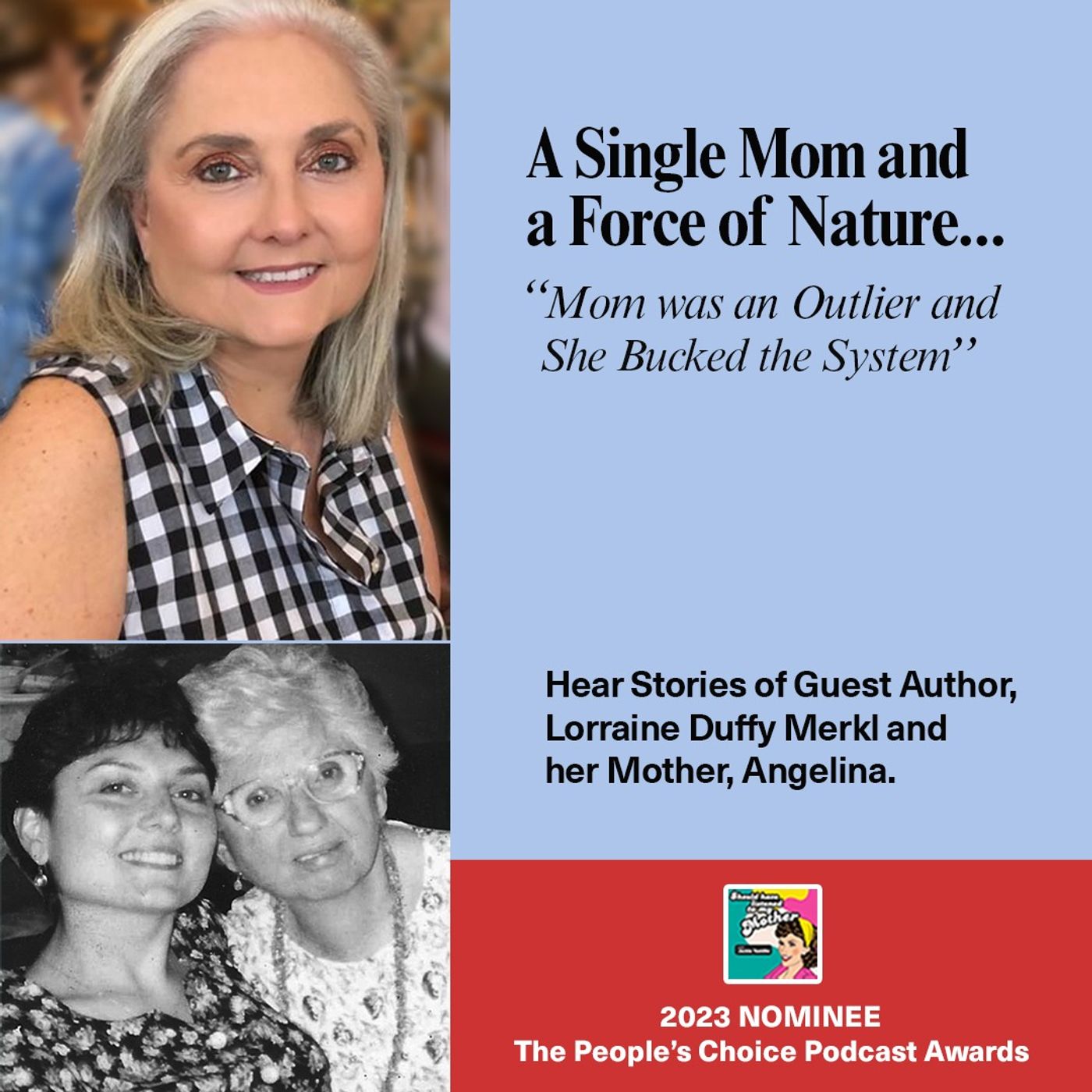 A Single Mom and a Force of Nature with  Guest Author Lorraine Duffy Merkl. LOOKING BACK AT S2E42 episode artwork