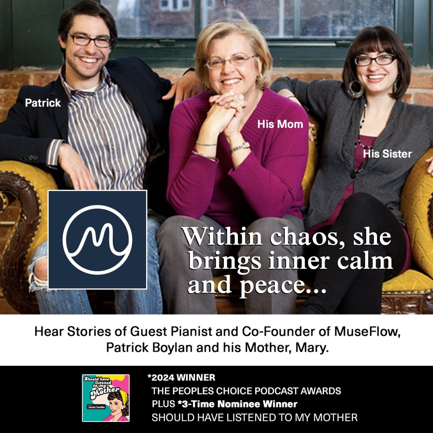 Within Chaos, She Brings Inner Calm and Peace with Guest Pianist and Co-Founder of MuseFlow,  Patrick Boylan