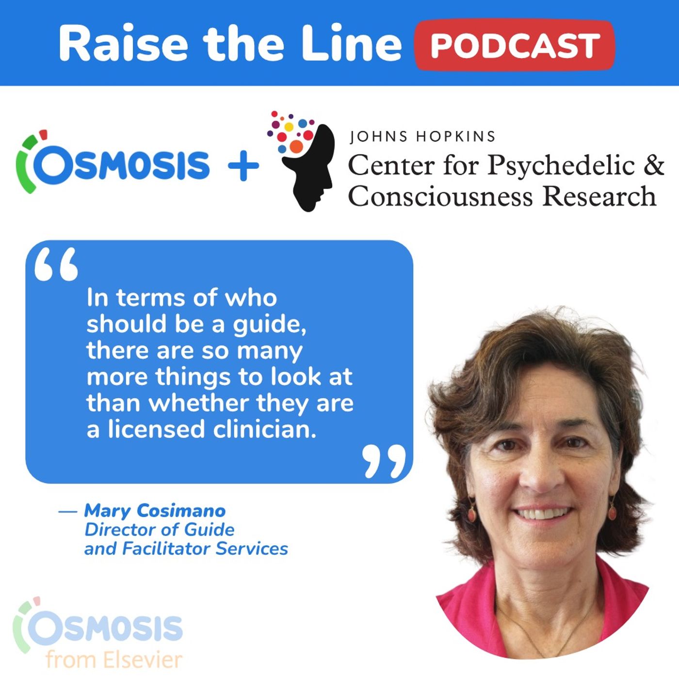 The Crucial Role of Psychedelic Therapy Guides - Mary Cosimano, Director of Guide and Facilitator Services at The Johns Hopkins Center for Psychedelic and Consciousness Research