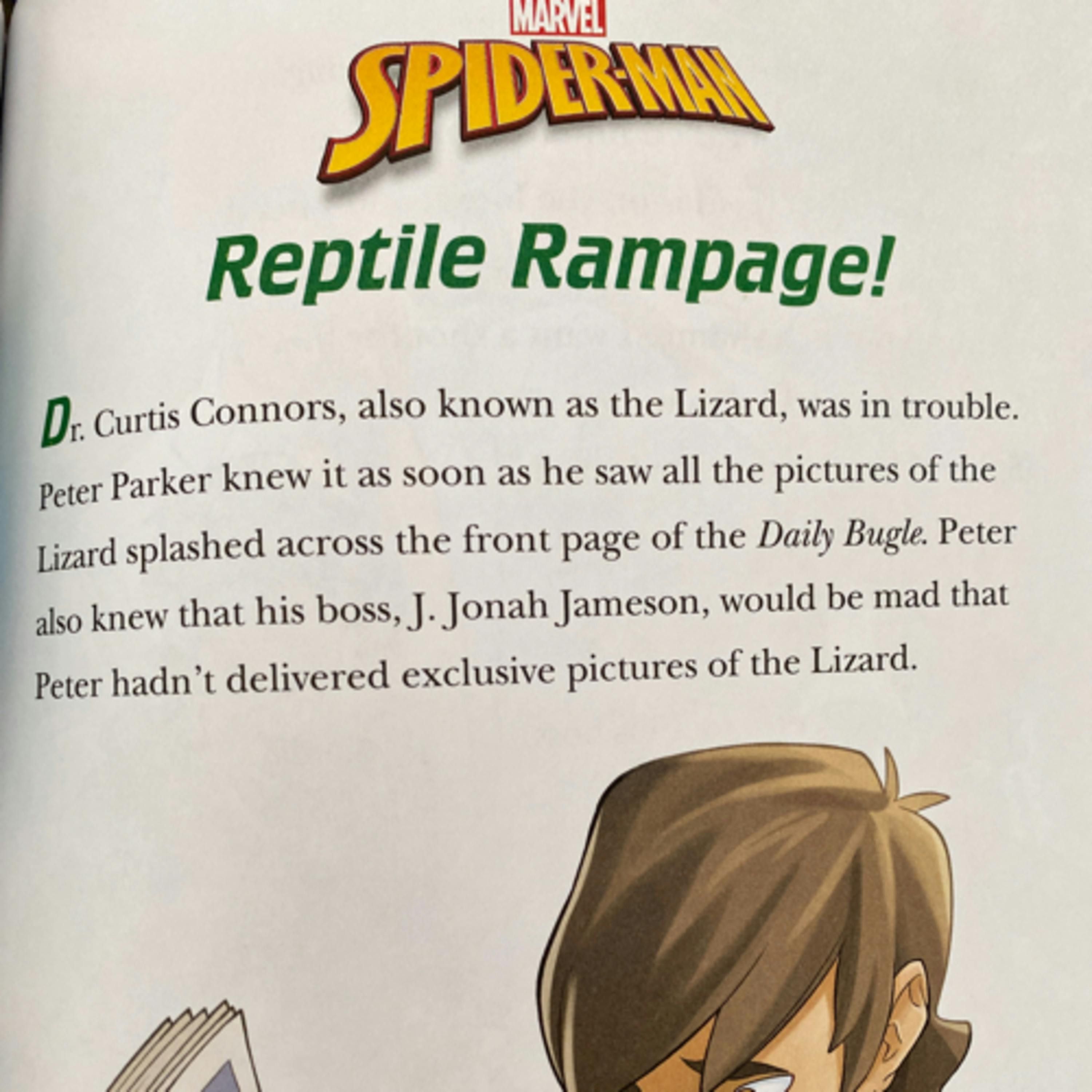 5 minute Marvel Spider-Man Stories: Reptile Rampage!