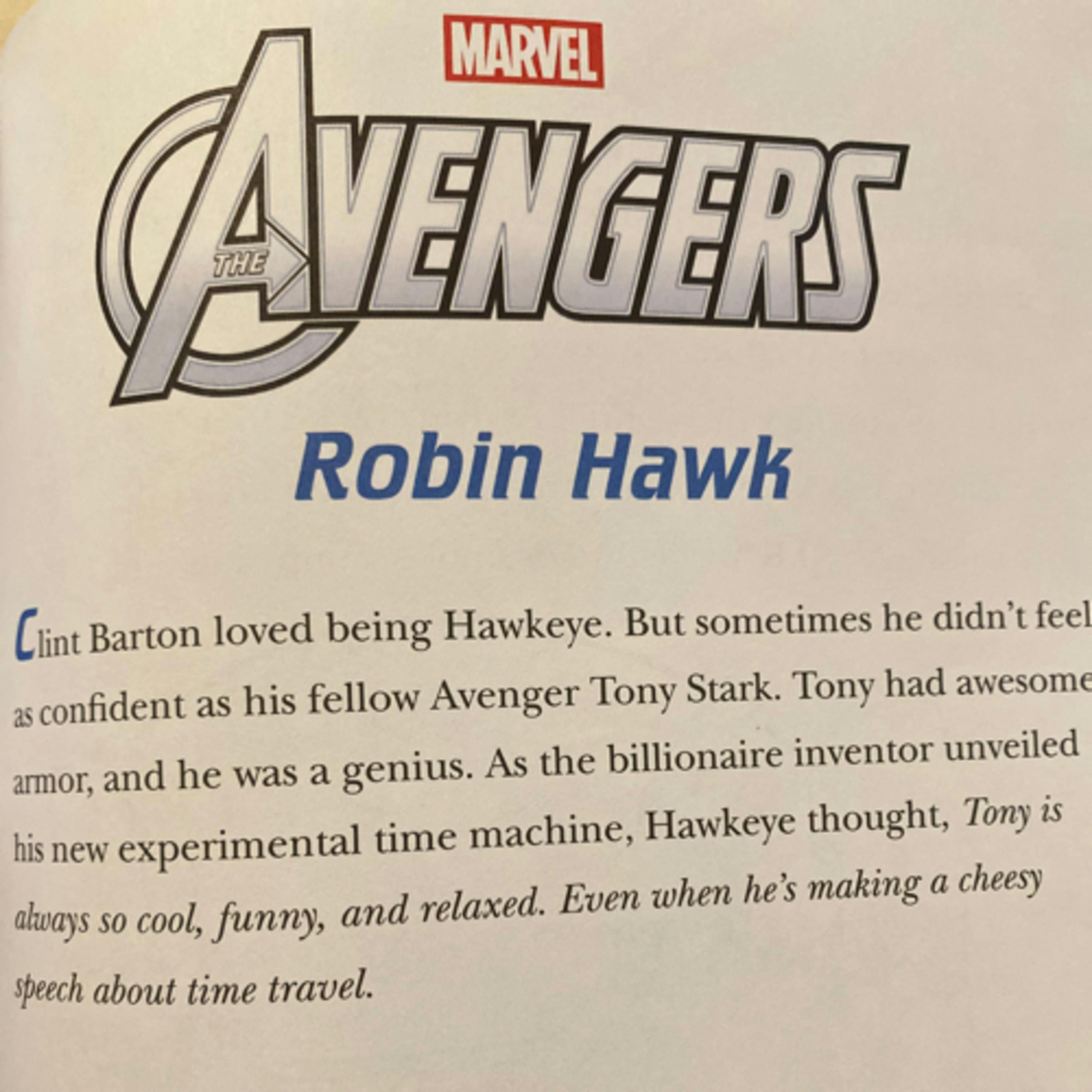 Marvel 5 Minute Avengers Stories: Robin Hawk