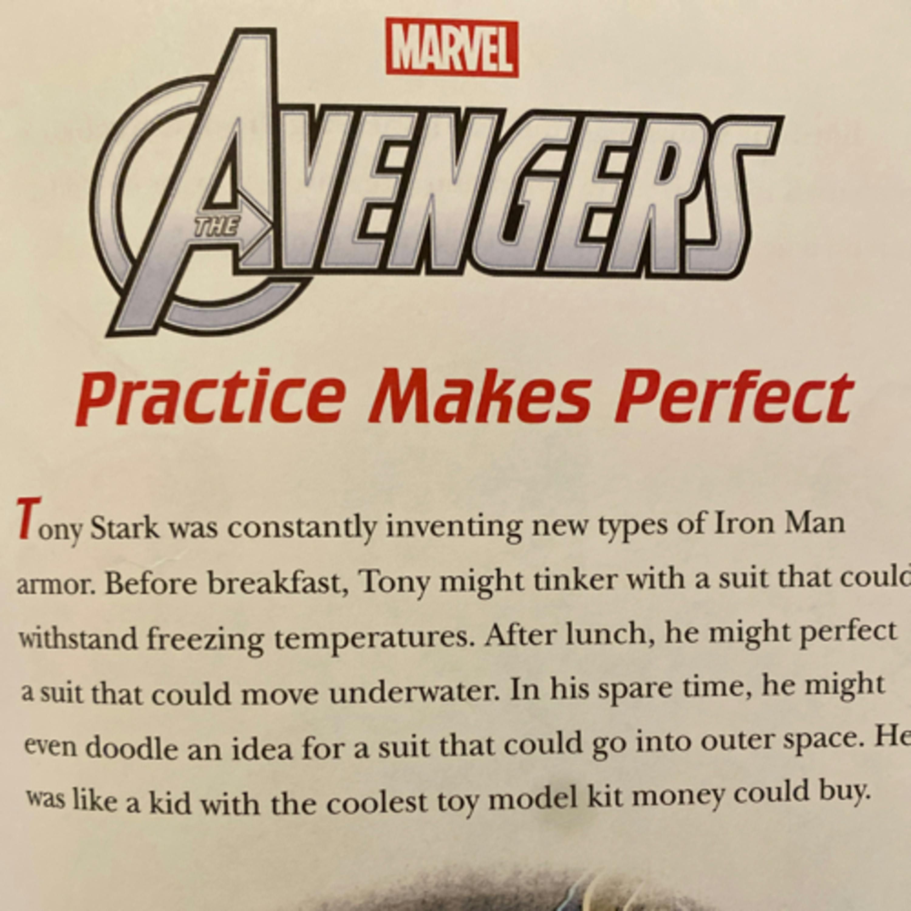 Marvel 5 Minute Avengers Stories: Practice Makes Perfect